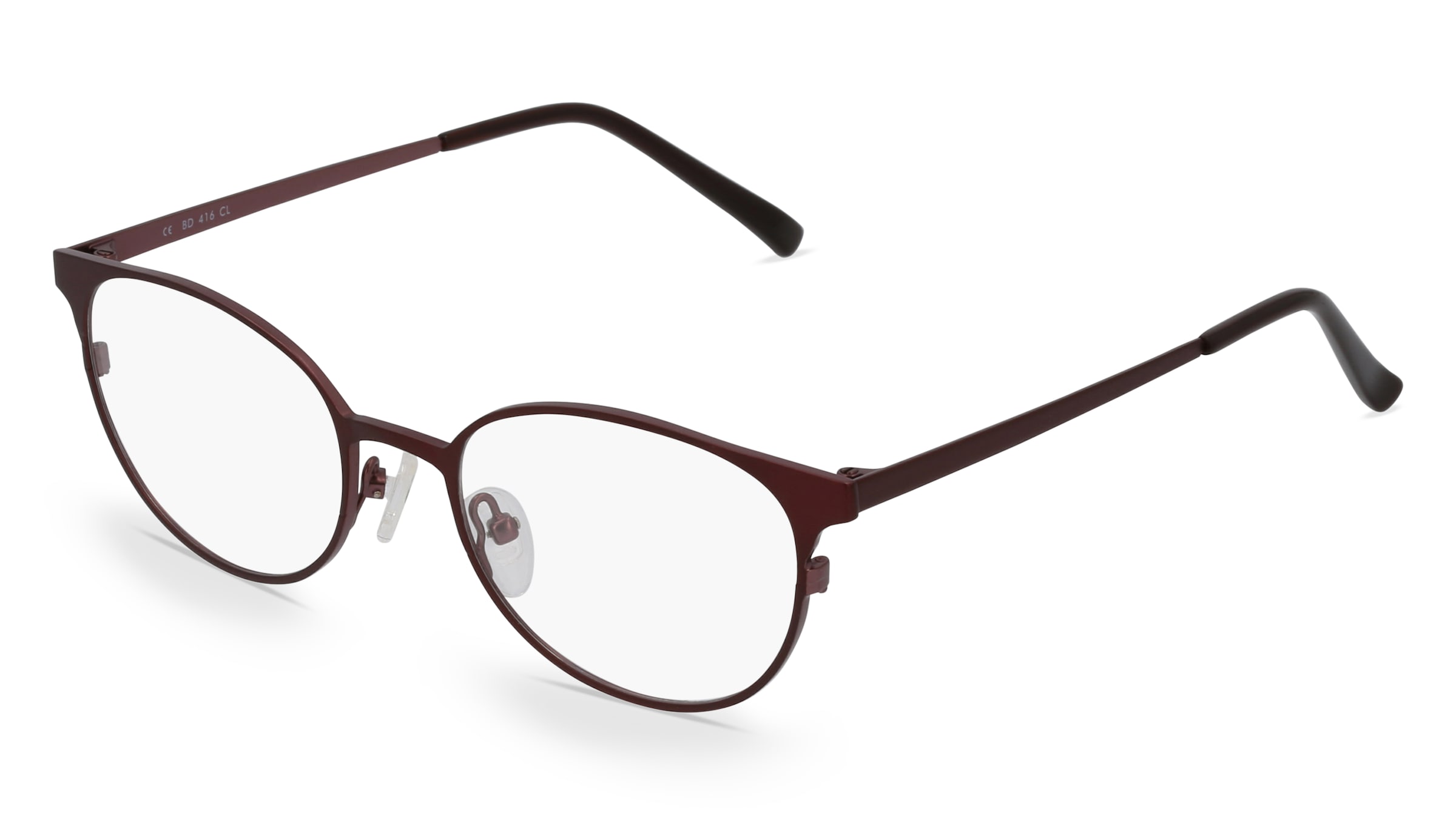 Fielmann BD 416 CL Damen-Brille inkl. Gläser Vollrand Panto Edelstahl-Gestell 48/18/145, Lila