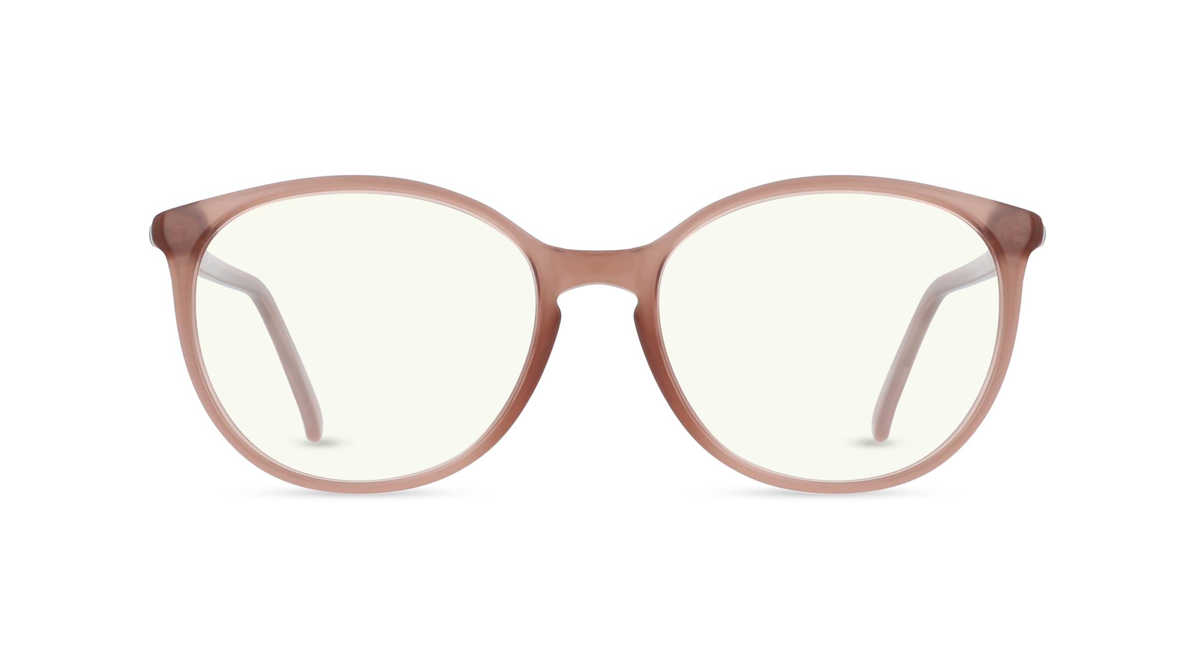 Fielmann JIL 007 BL Damen-Blaulichtfilterbrille ohne Sehstärke Vollrand Panto Acetat-Gestell, braun