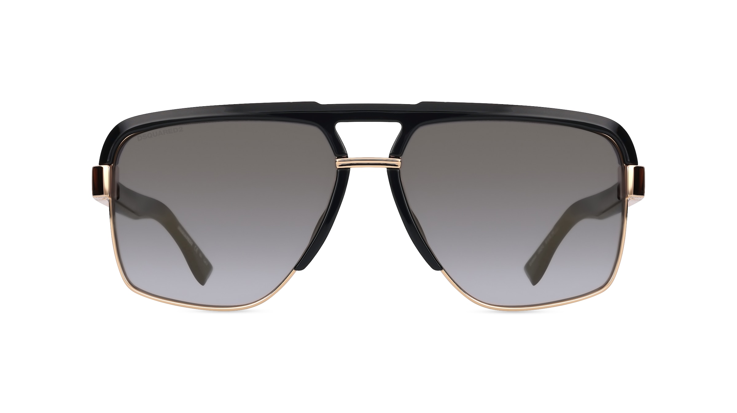 Dsquared2 D2 0084/S Herren-Sonnenbrille Vollrand Pilot Metall-Gestell, schwarz