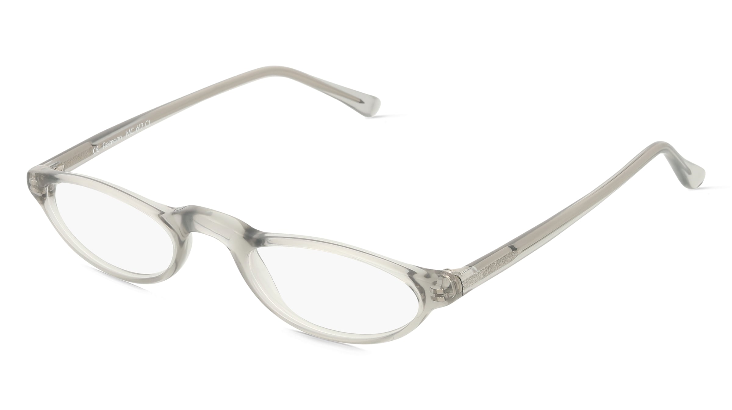 Fielmann MC 617 CL Damen-Brille inkl. Gläser Vollrand Halb Propionat-Gestell 46/21/140, Grau