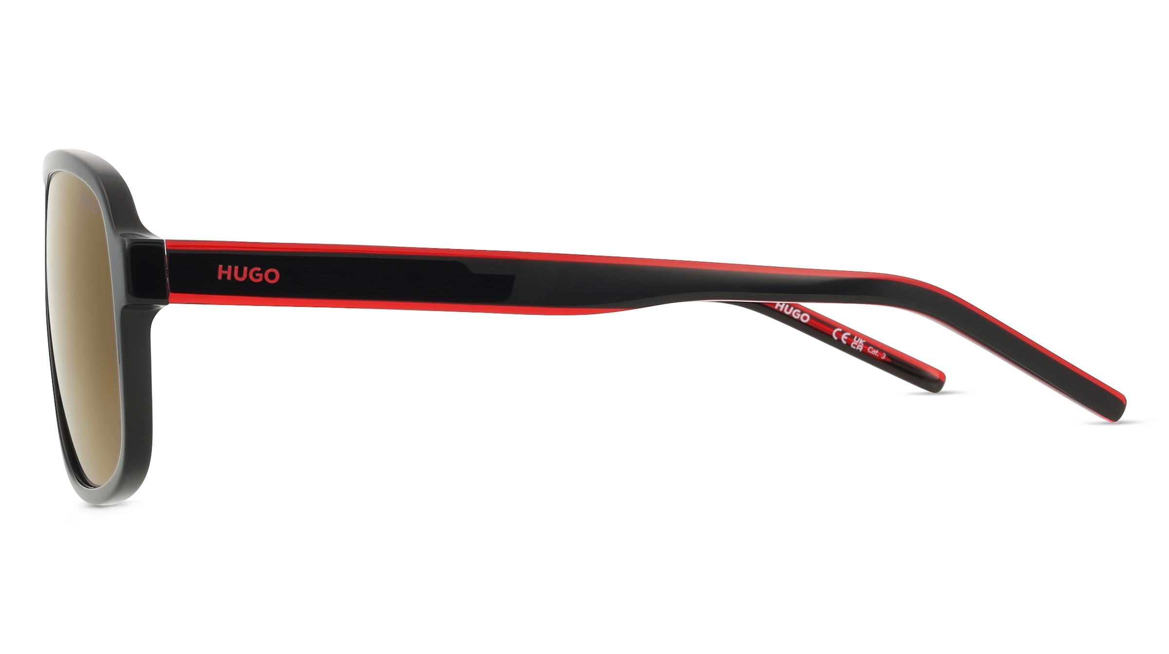 Thumbnail - Hugo HG 1296/S Herren-Sonnenbrille Vollrand Eckig Acetat-Gestell, schwarz