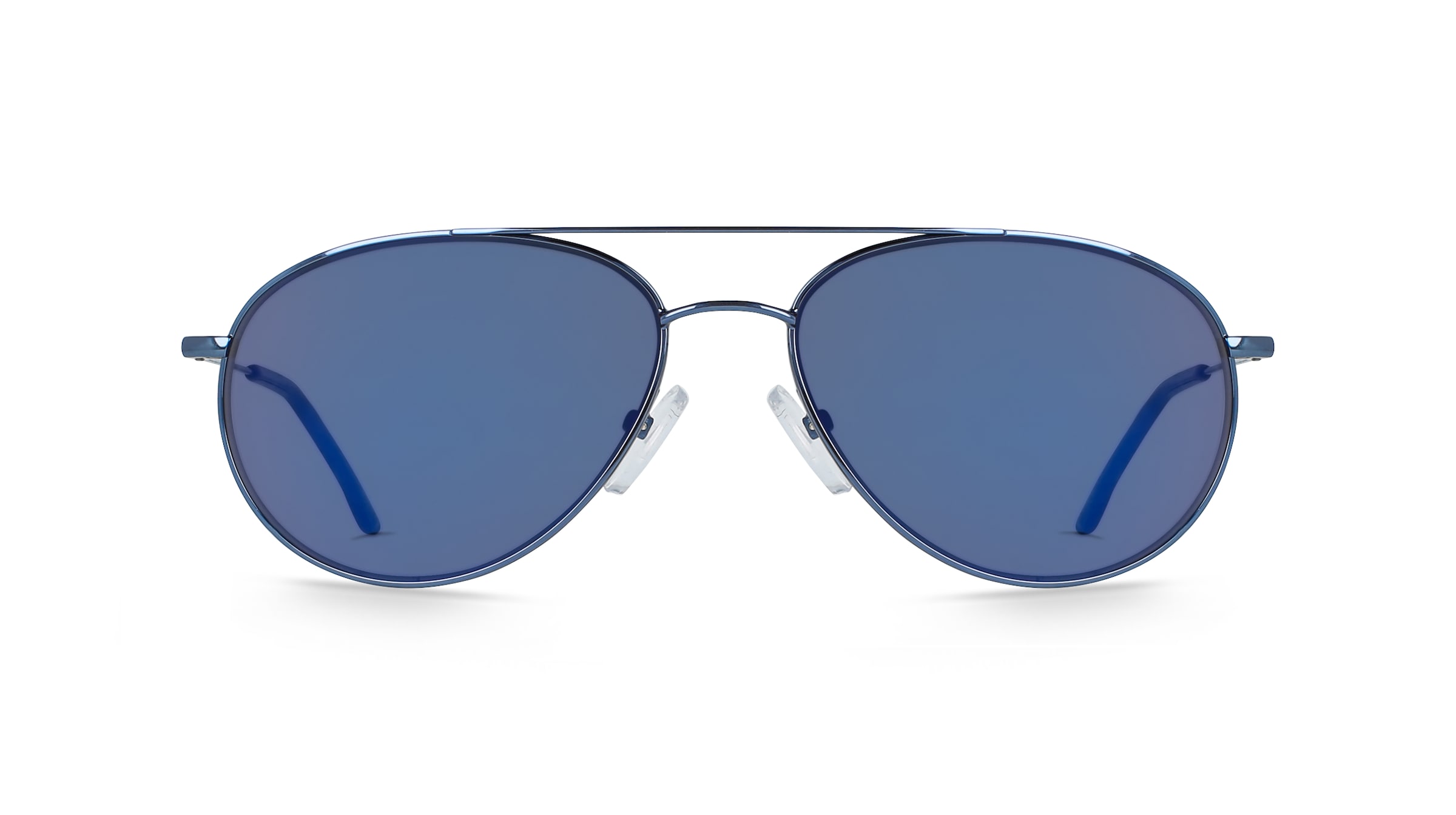 Fielmann BD 039 MOD SUN CL Unisex-Sonnenbrille Vollrand Pilot Metall-Gestell, blau