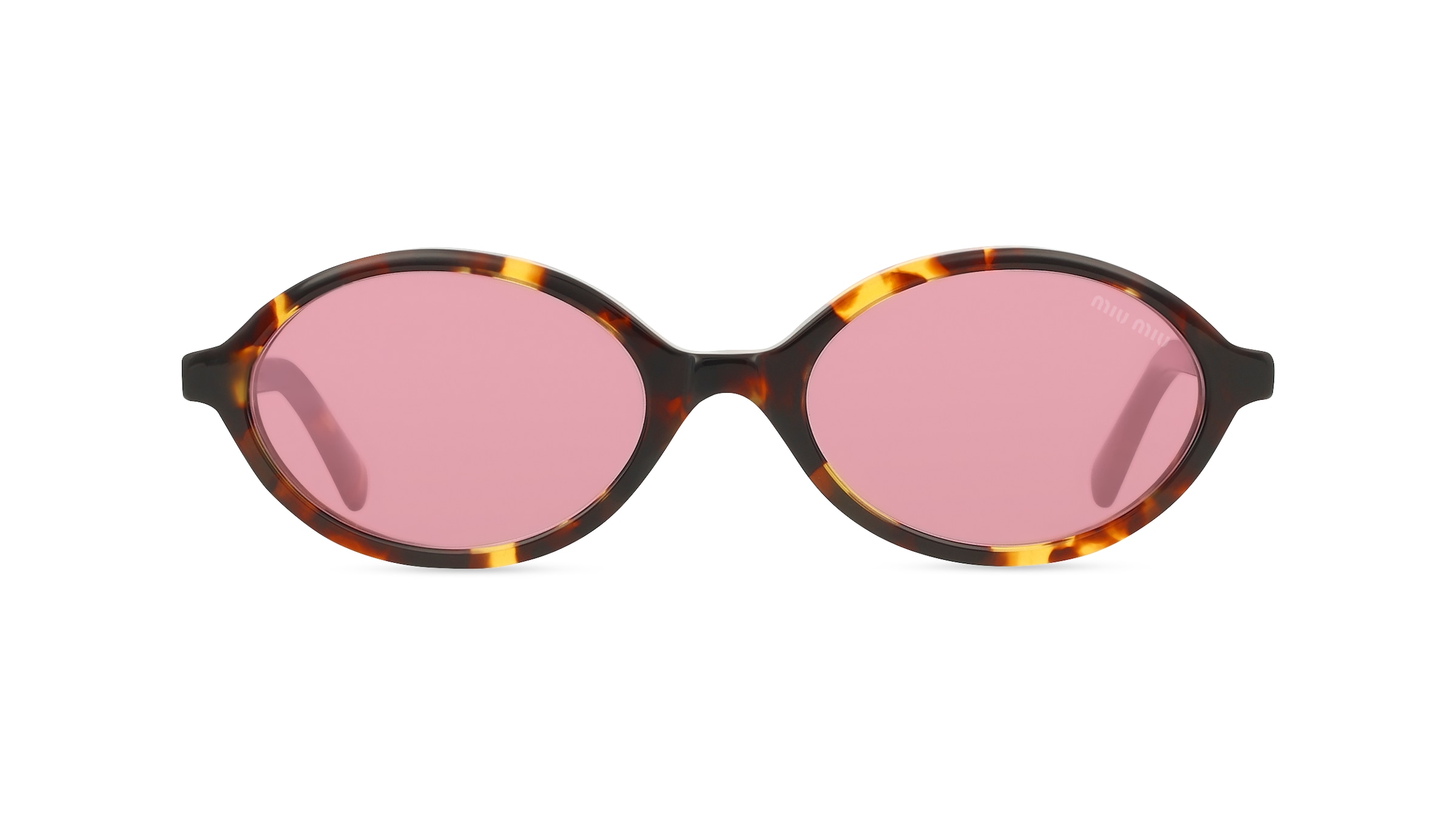 Miu Miu MU04ZS Damen-Sonnenbrille Vollrand Oval Acetat-Gestell, gelb