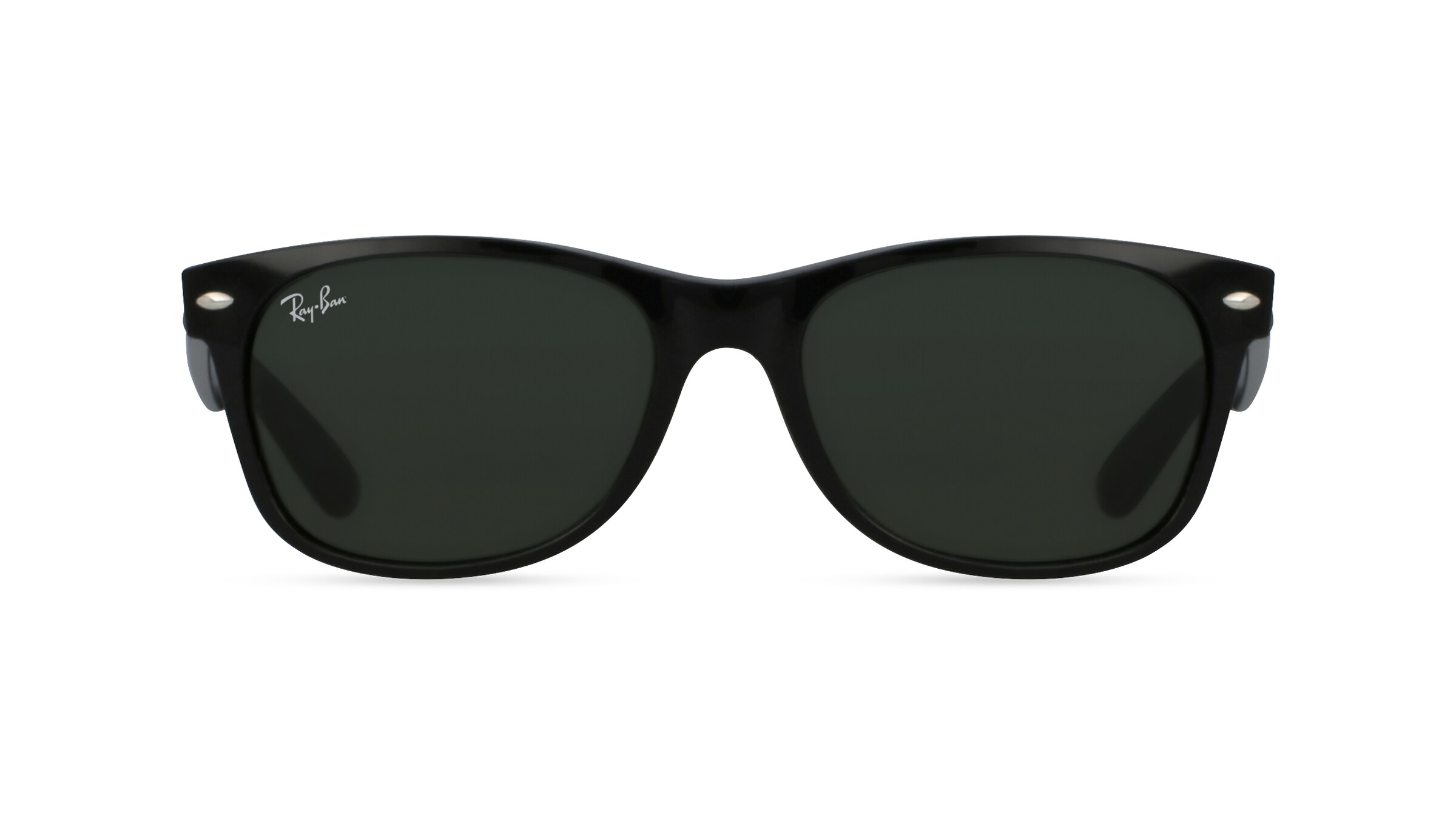 Ray-Ban RB 2132 NEW WAYFARER Unisex-Sonnenbrille Vollrand Eckig Kunststoff-Gestell, schwarz