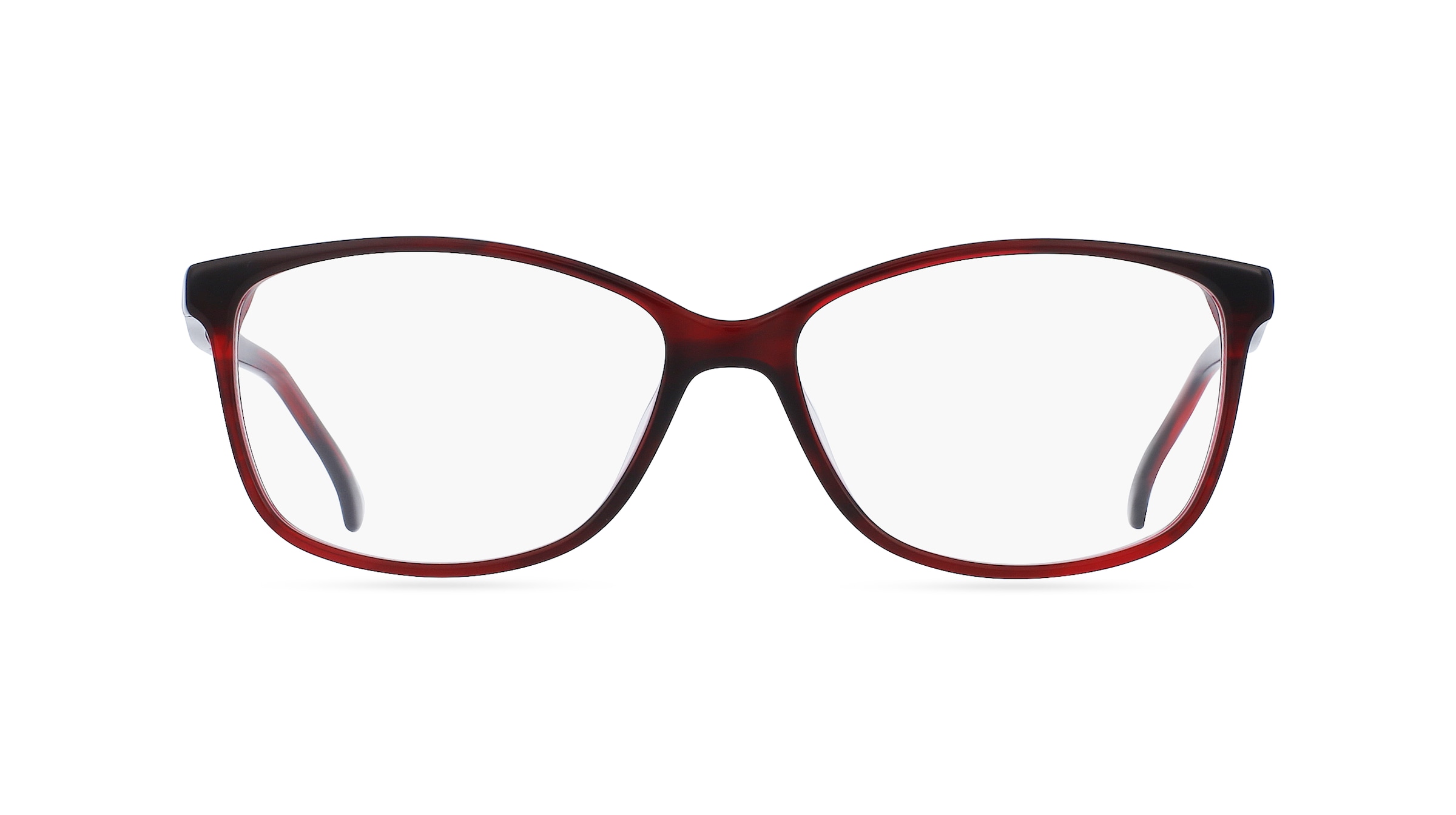 Fielmann ABC 046 CL Damen-Brille inkl. Gläser Vollrand Eckig Acetat-Gestell 52mm/14mm/135mm, rot