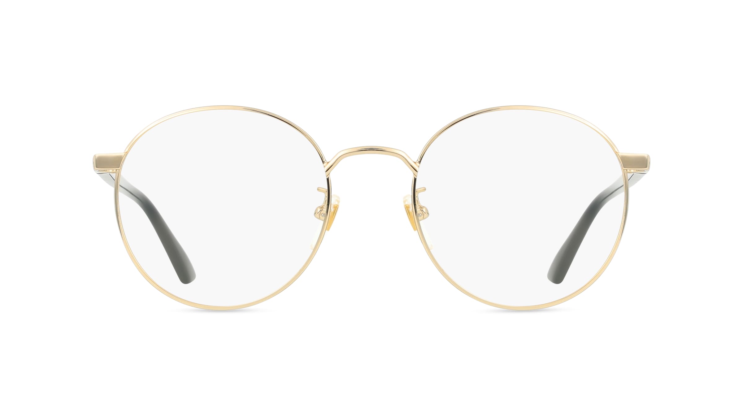 Gucci GG0297OK Unisex-Brille inkl. Gläser Vollrand Rund Metall-Gestell 52mm/21mm/150mm, gold