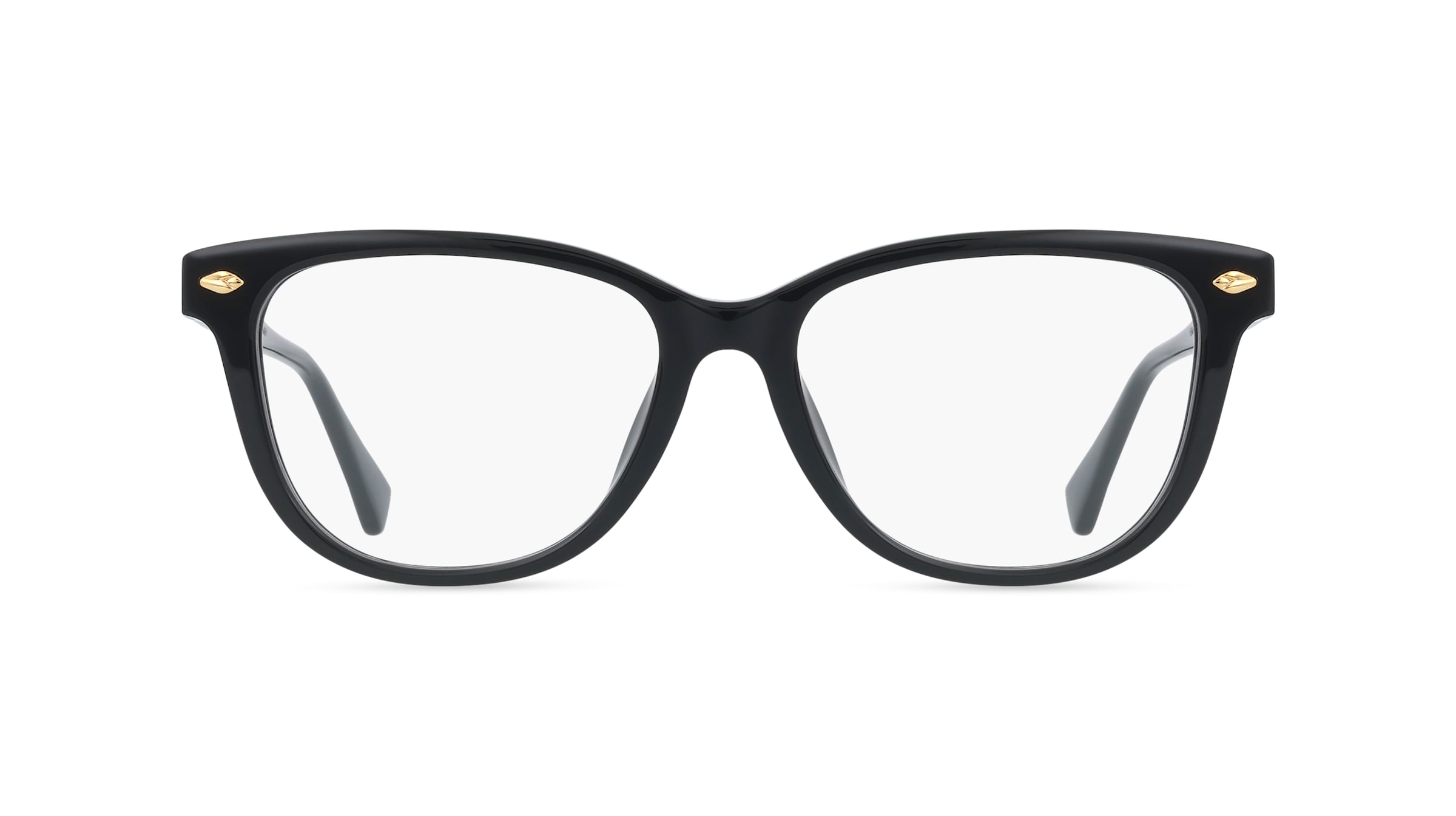 Ralph 0RA7189U Damen-Brille inkl. Gläser Vollrand Panto Acetat-Gestell 53/17/145, Schwarz