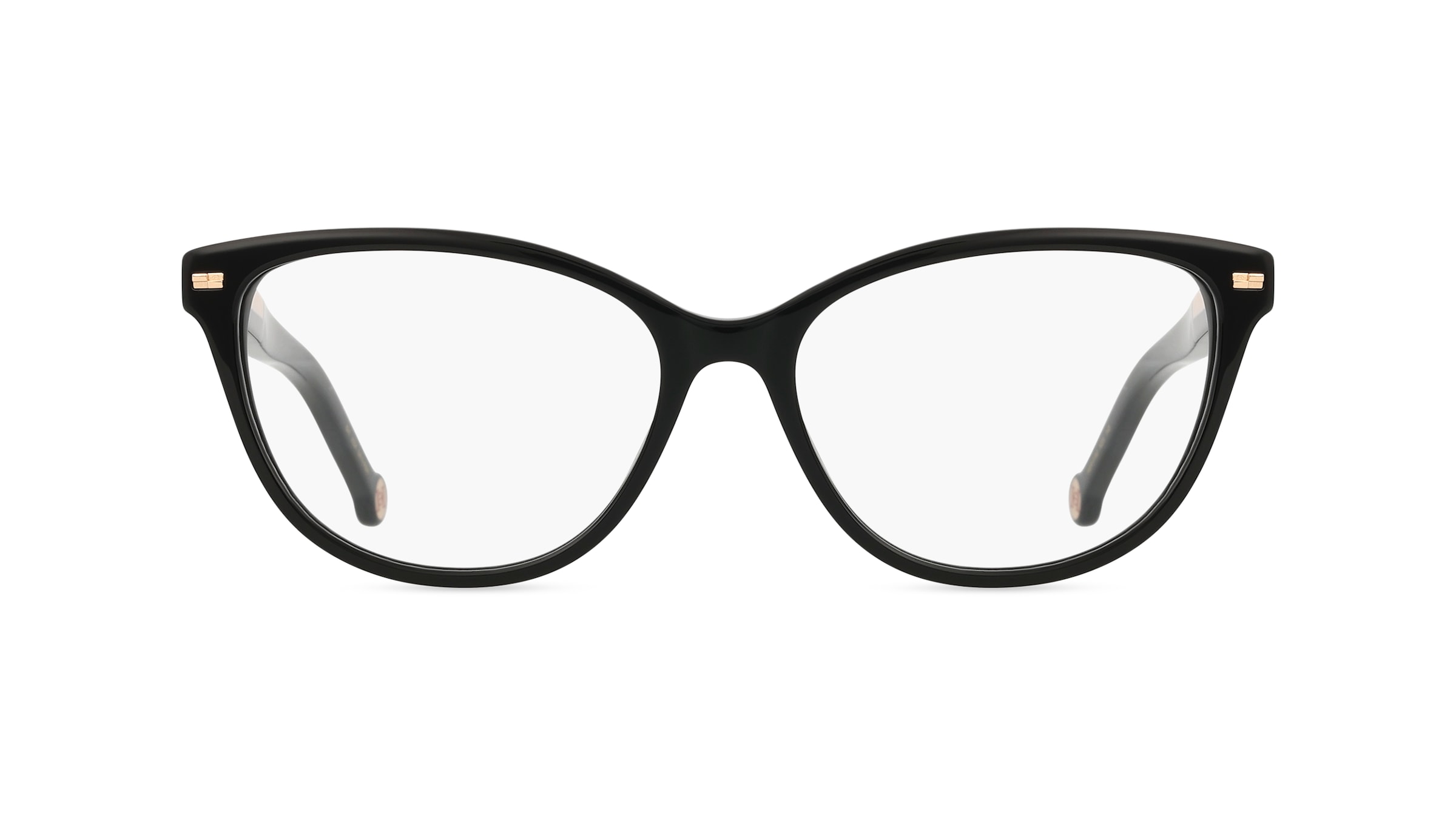 Carolina Herrera HER 0190 Damen-Brille inkl. Gläser Vollrand Butterfly Acetat-Gestell 54mm/15mm/145mm, schwarz