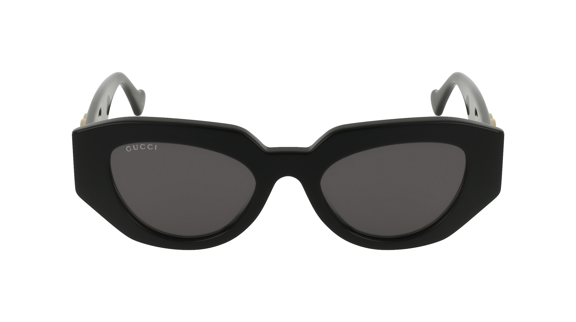 Gucci GG1421S Damen-Sonnenbrille Vollrand Achteckig Recycled Acetat-Gestell, schwarz