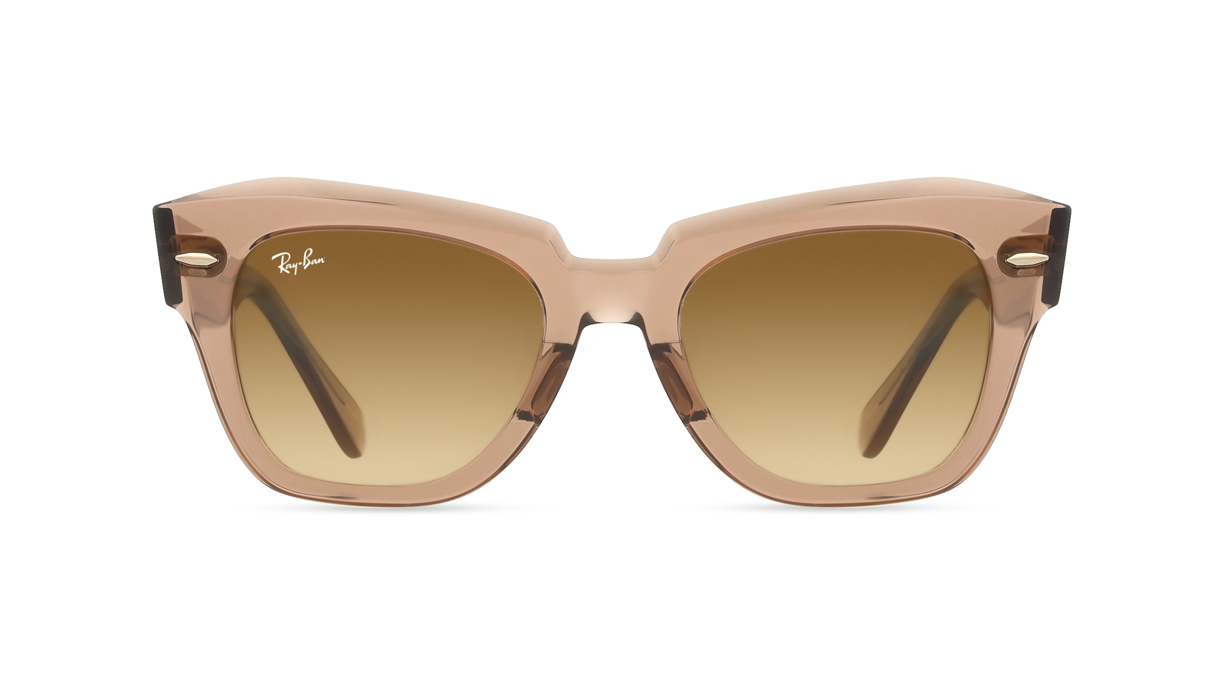 Ray-Ban 0RB2186 STATE STREET Unisex-Sonnenbrille Vollrand Quadratisch Acetat-Gestell, braun