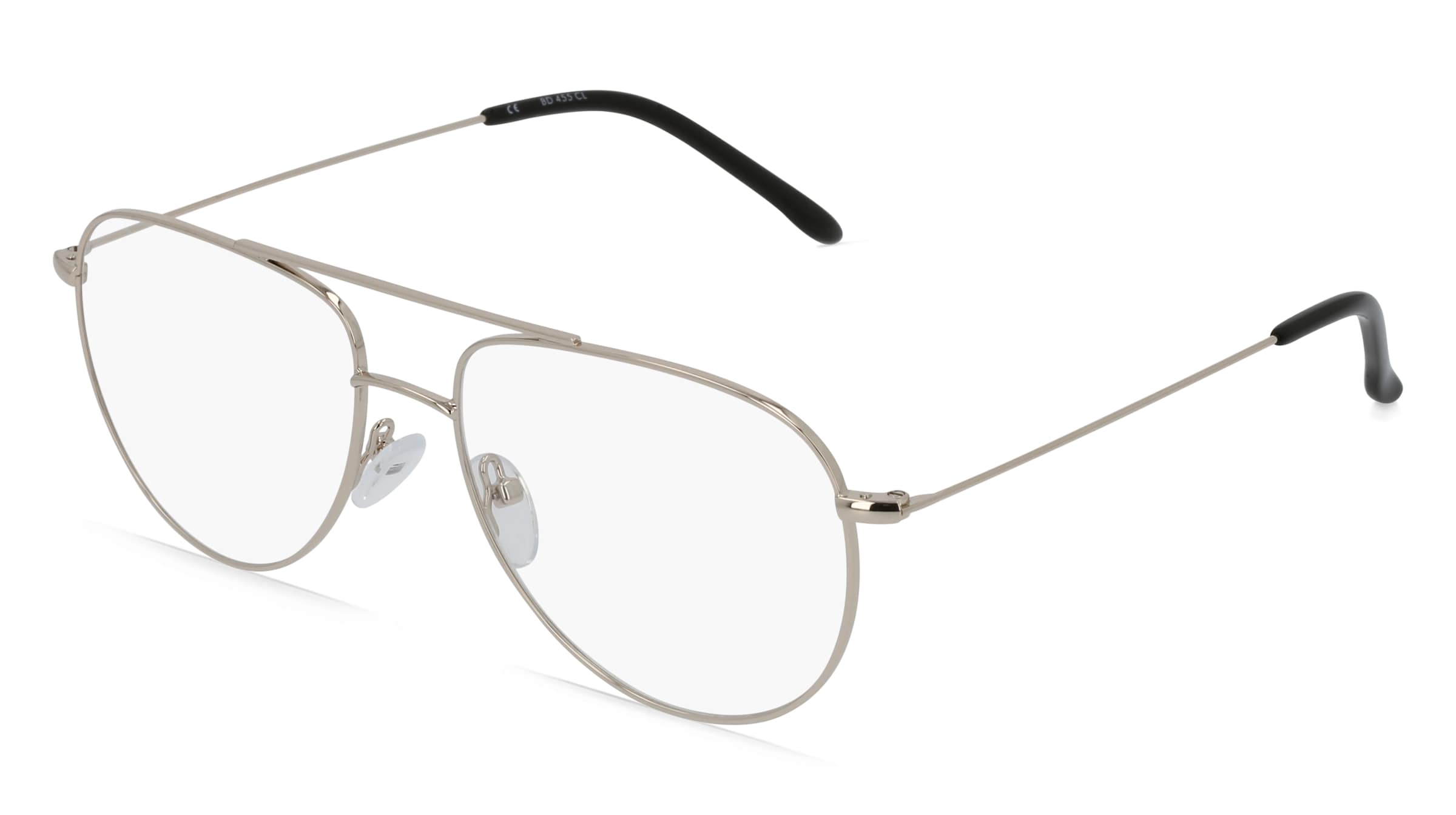 Fielmann BD 455 CL Herren-Brille inkl. Gläser Vollrand Pilot Edelstahl-Gestell 54/16/135, Gold