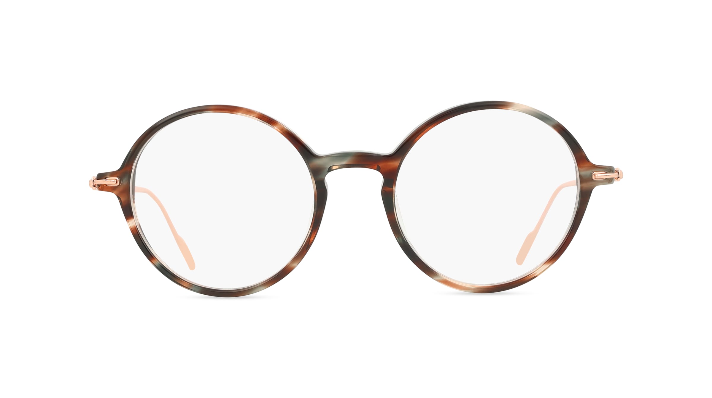 Joop! JP 2100 Unisex-Brille inkl. Gläser Vollrand Rund Kunststoff-Gestell 48mm/19mm/0mm, braun