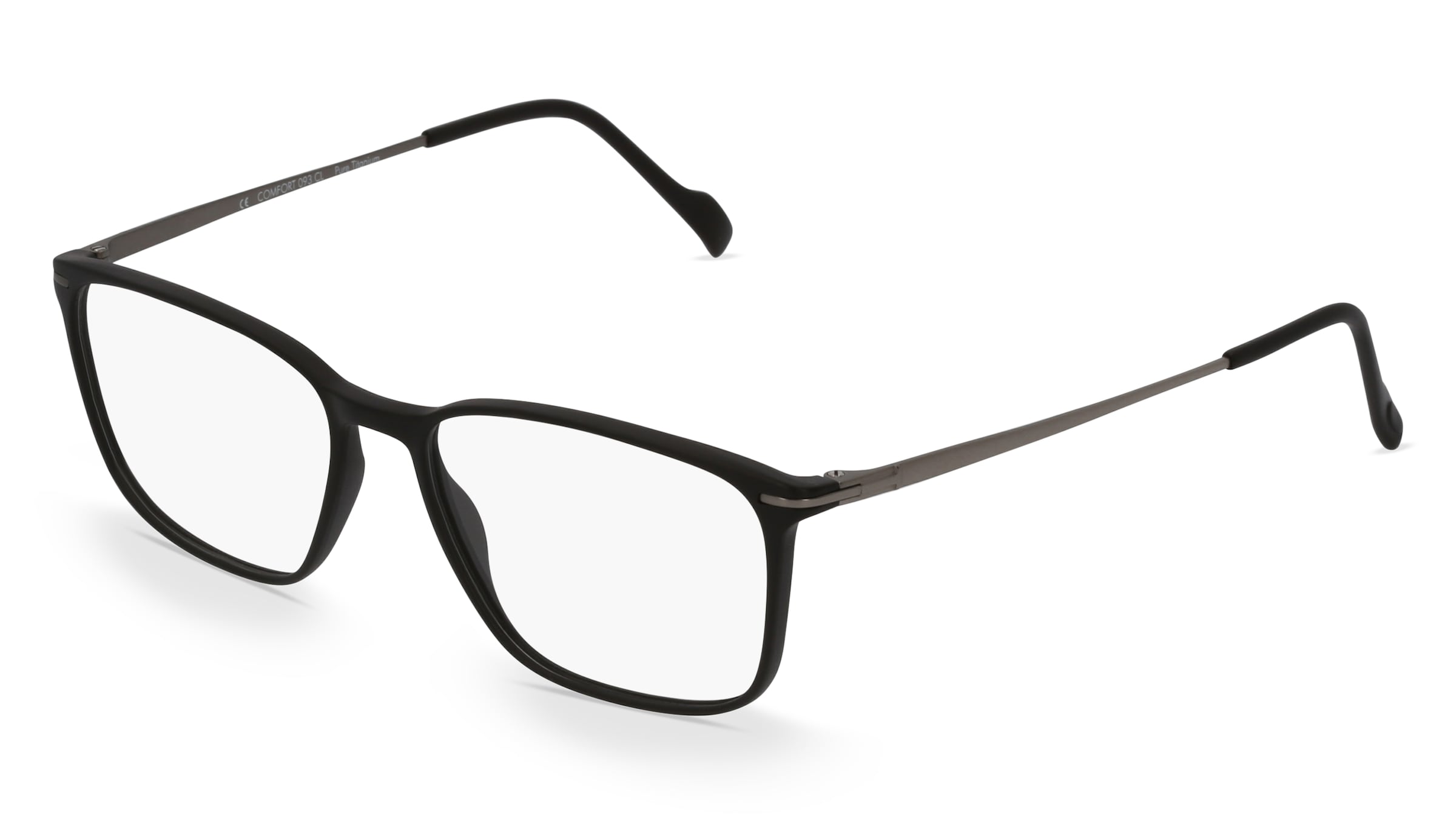 Fielmann COMFORT 093 CL Herren-Brille inkl. Gläser Vollrand Eckig Kunststoff-Gestell 51mm/15mm/135mm, schwarz