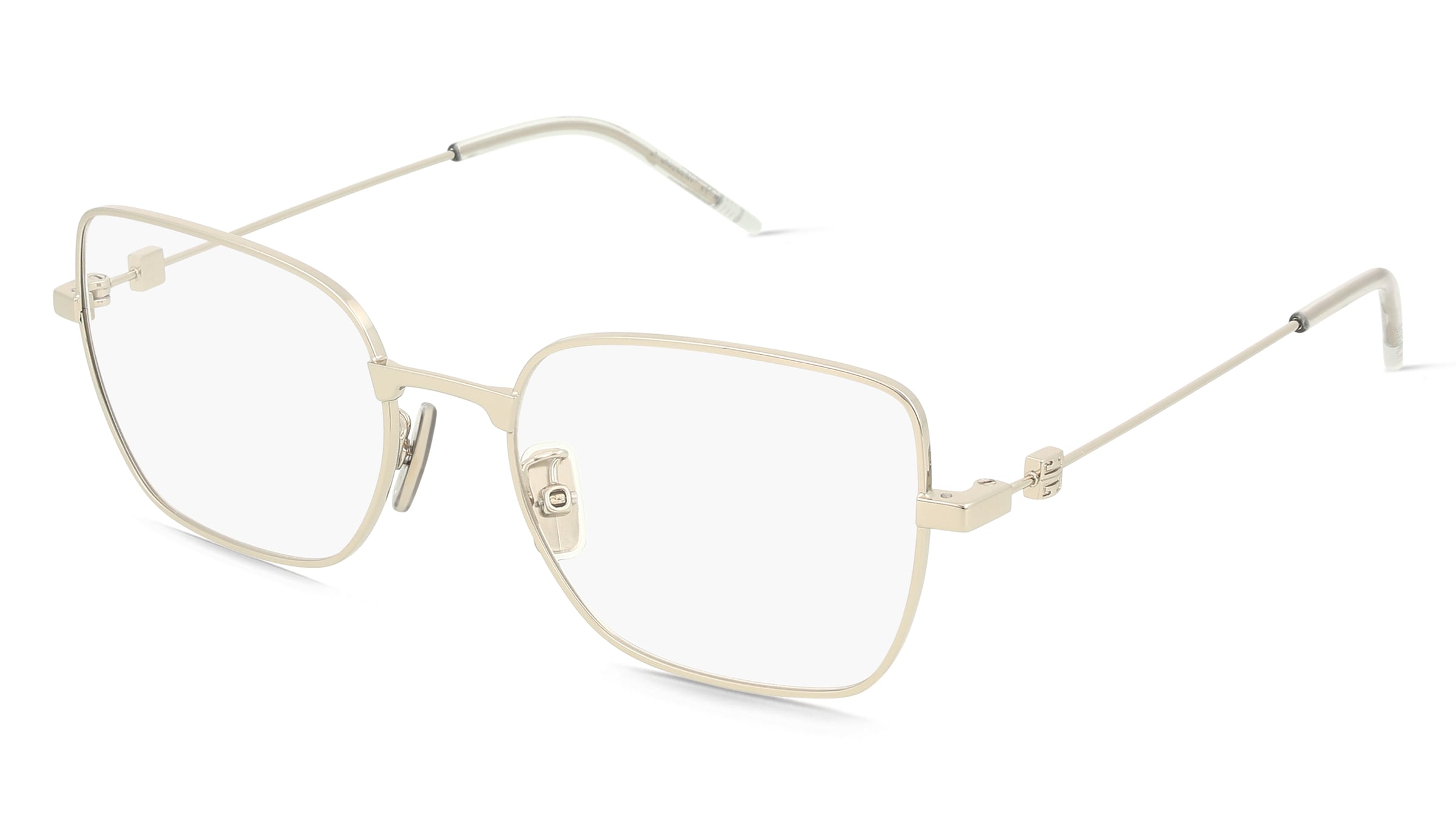 GIVENCHY GV50085U GV SPEED Damen-Brille inkl. Gläser Vollrand Geometrisch Metall-Gestell 53/18/145, Silber