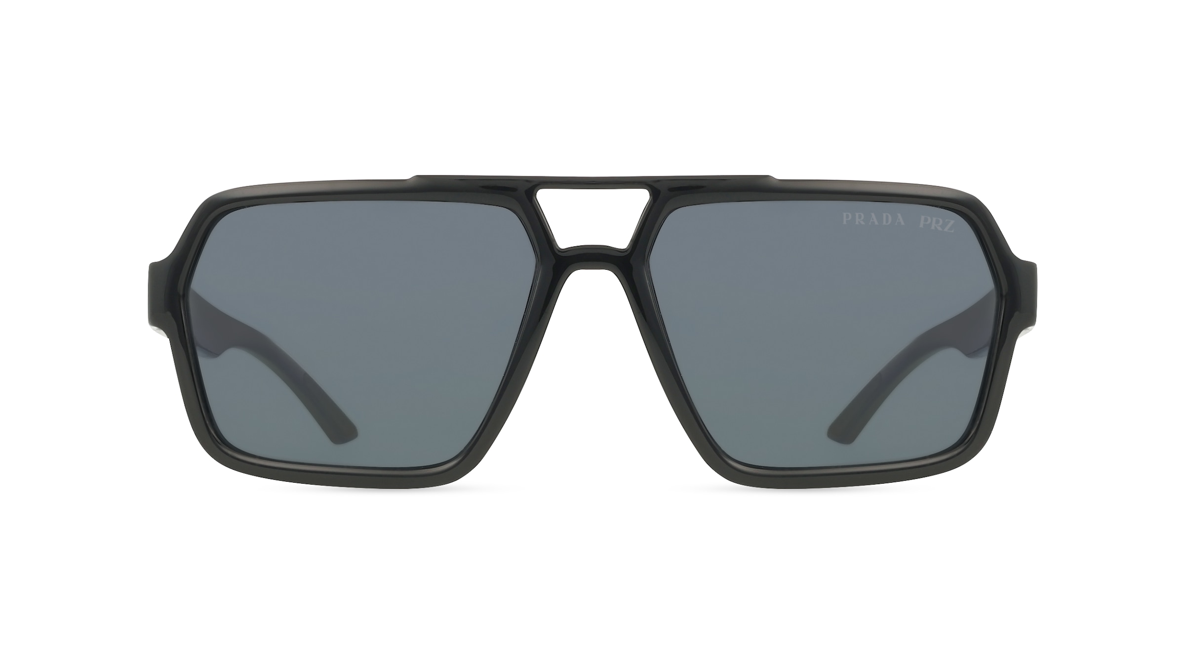 Prada Linea Rossa PSA06S Herren-Sonnenbrille Vollrand Pilot Kunststoff-Gestell, Schwarz