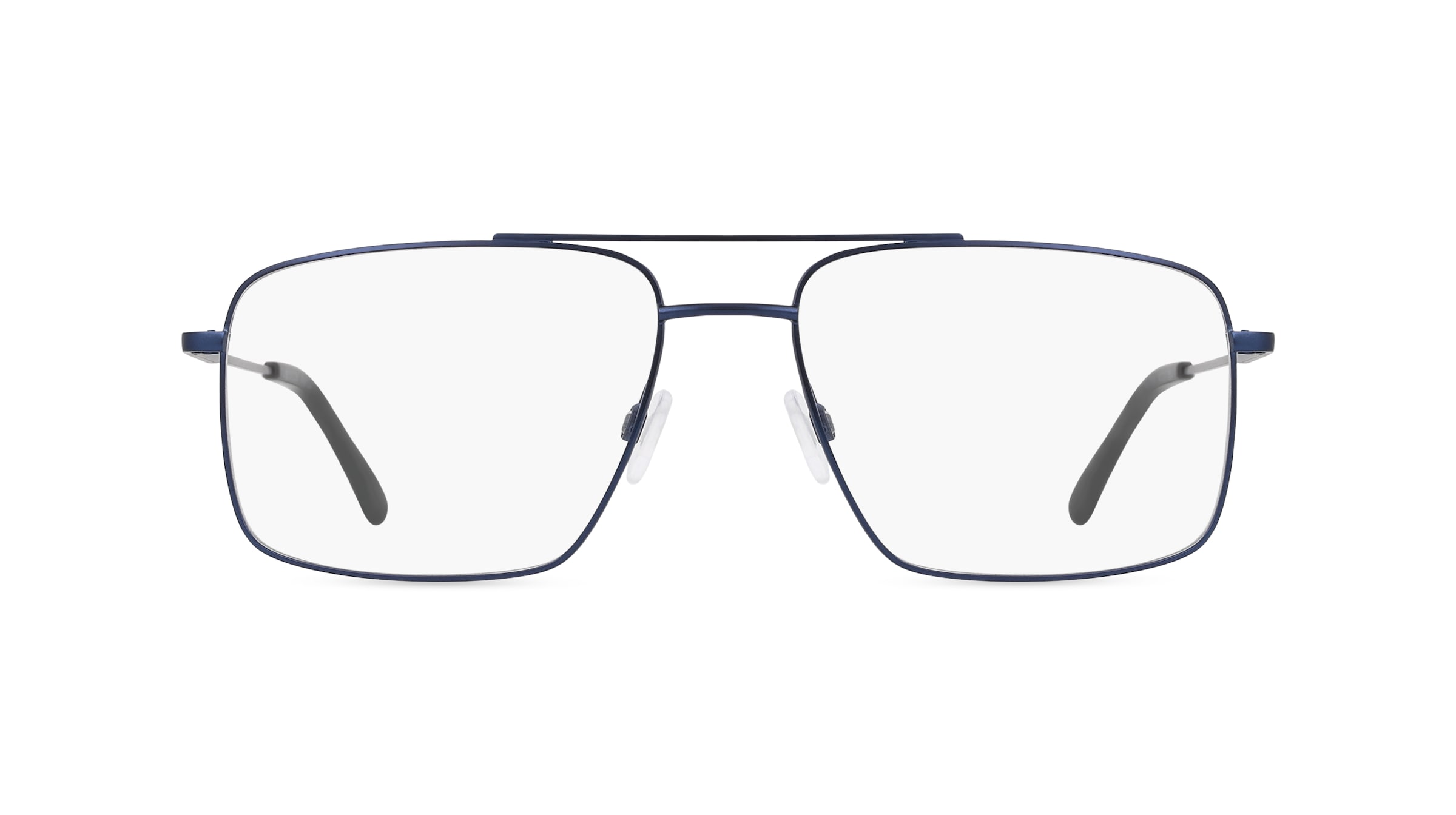 Fielmann OU 046 CL Herren-Brille inkl. Gläser Vollrand Eckig Edelstahl-Gestell 58mm/17mm/150mm, blau