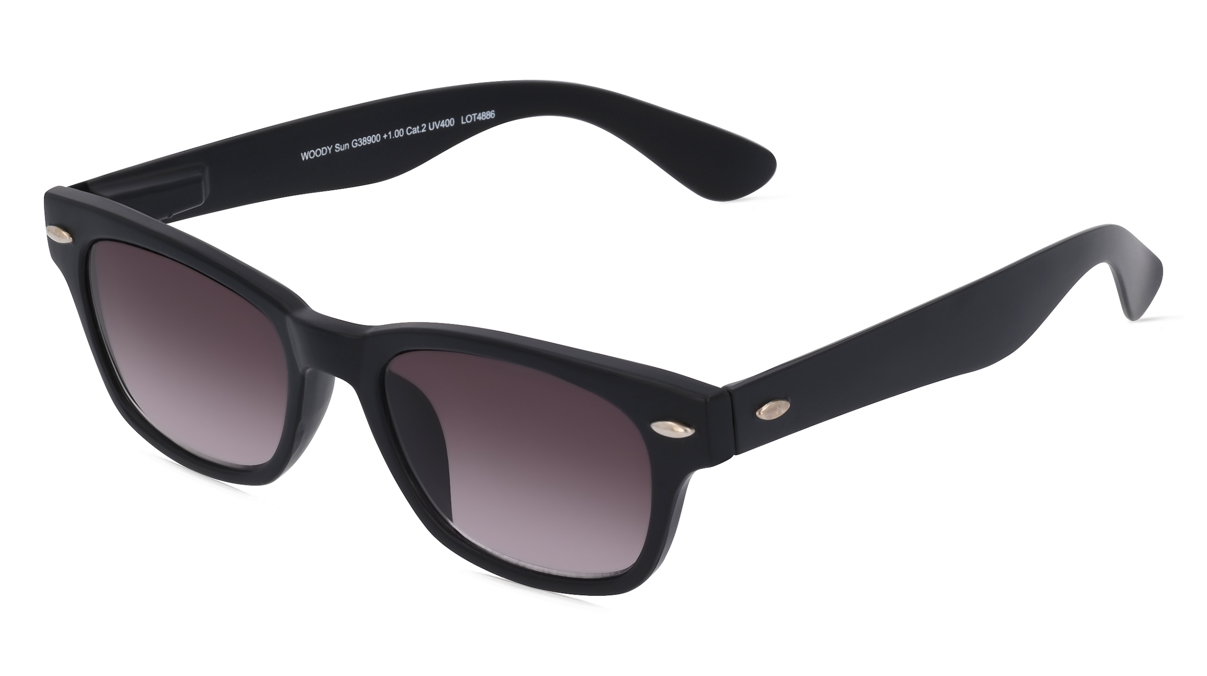 I Need You Woody Sun Unisex-Brille Vollrand Panto Kunststoff-Gestell, Schwarz