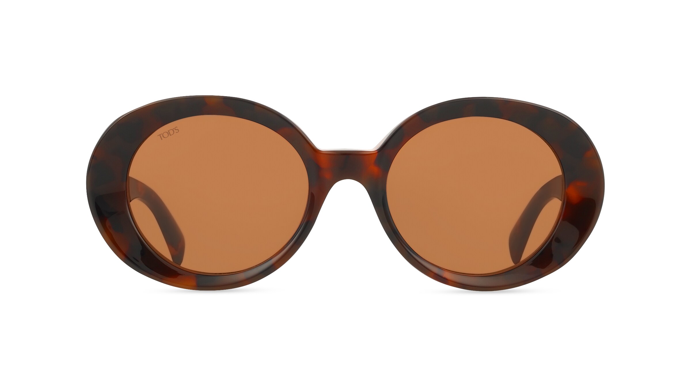 Tod’s TO0372 Damen-Sonnenbrille Vollrand Rund Acetat-Gestell, Beige
