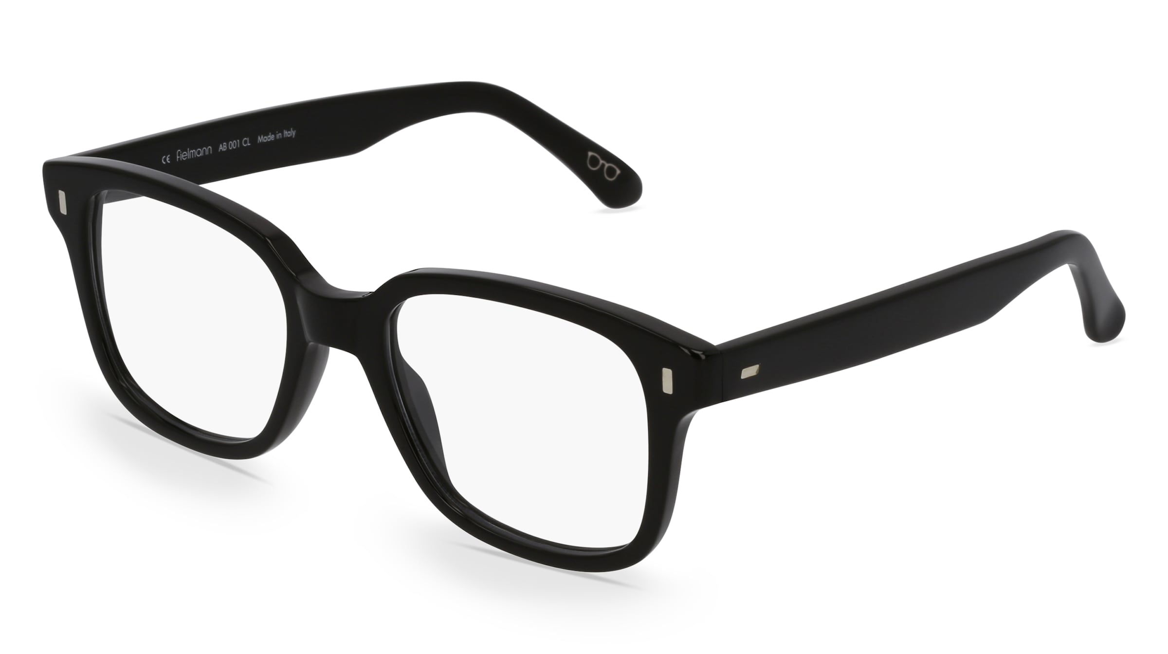Fielmann AB 001 CL HENRY Herren-Brille inkl. Gläser Vollrand Quadratisch Acetat-Gestell 53/20/140, Schwarz