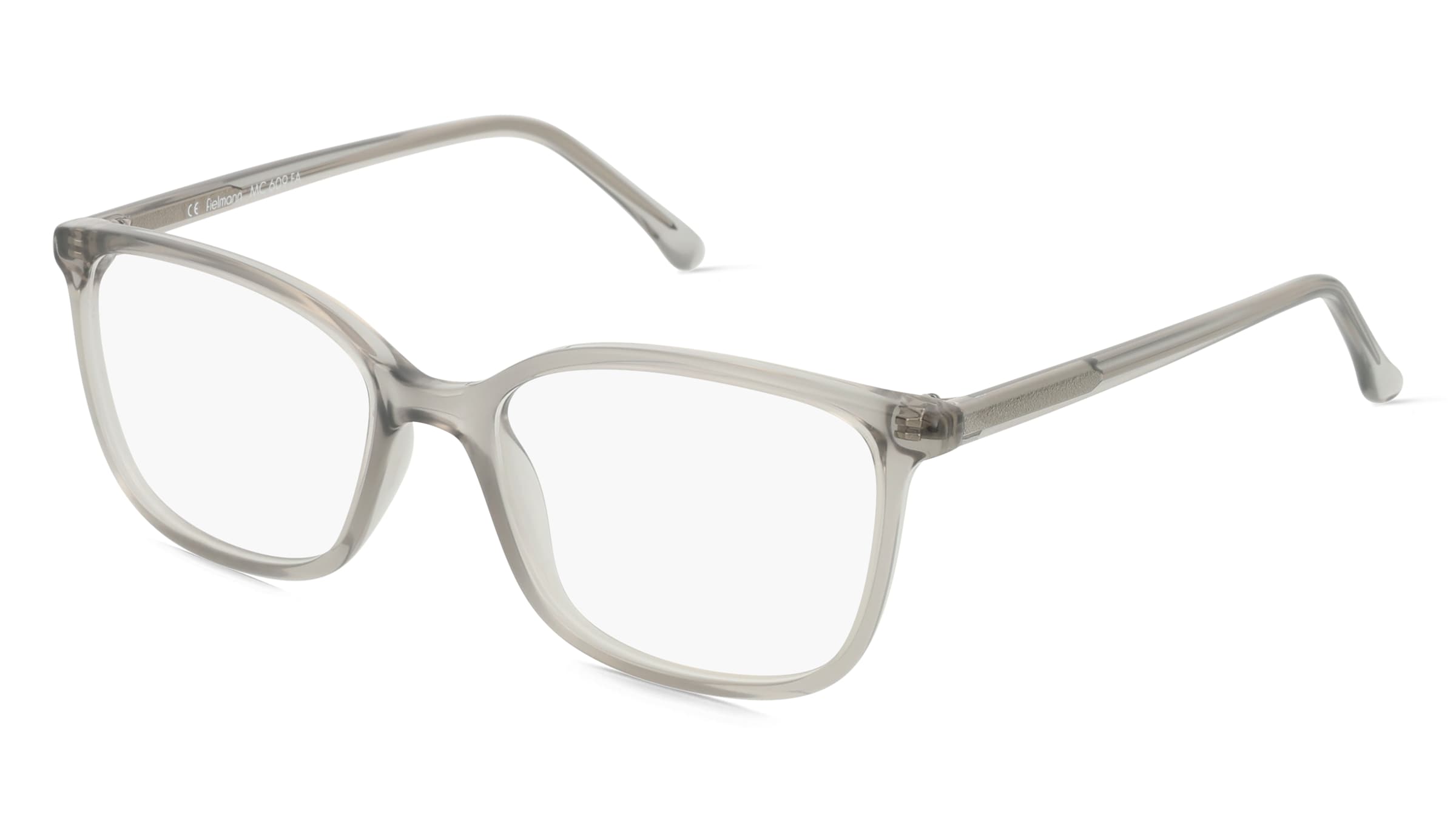 Fielmann MC 609 FA Damen-Brille inkl. Gläser Vollrand Quadratisch Propionat-Gestell 51/17/140, Grau