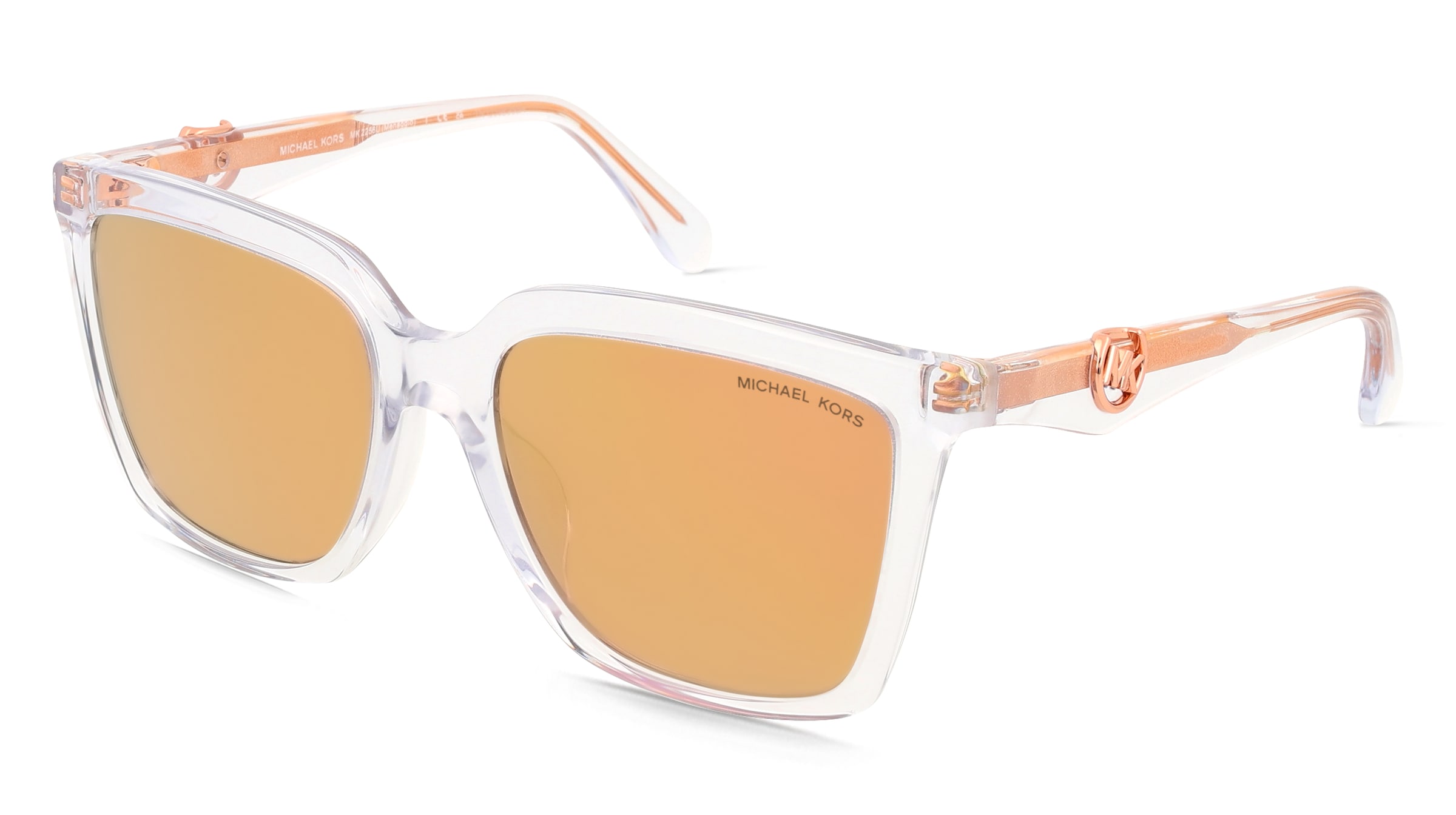 Michael Kors 0MK2256U MENAGGIO Damen-Sonnenbrille Vollrand Quadratisch Acetat-Gestell, Transparent