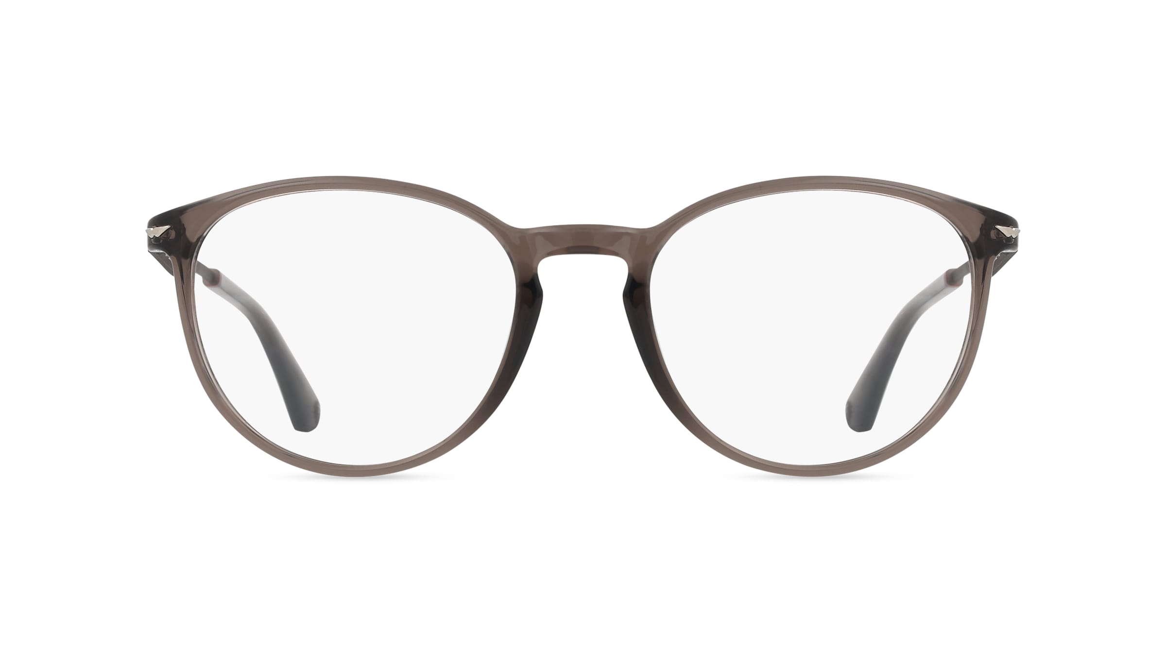 Police VPLL63 Herren-Brille inkl. Gläser Vollrand Panto Acetat-Gestell 52/19/145, braun