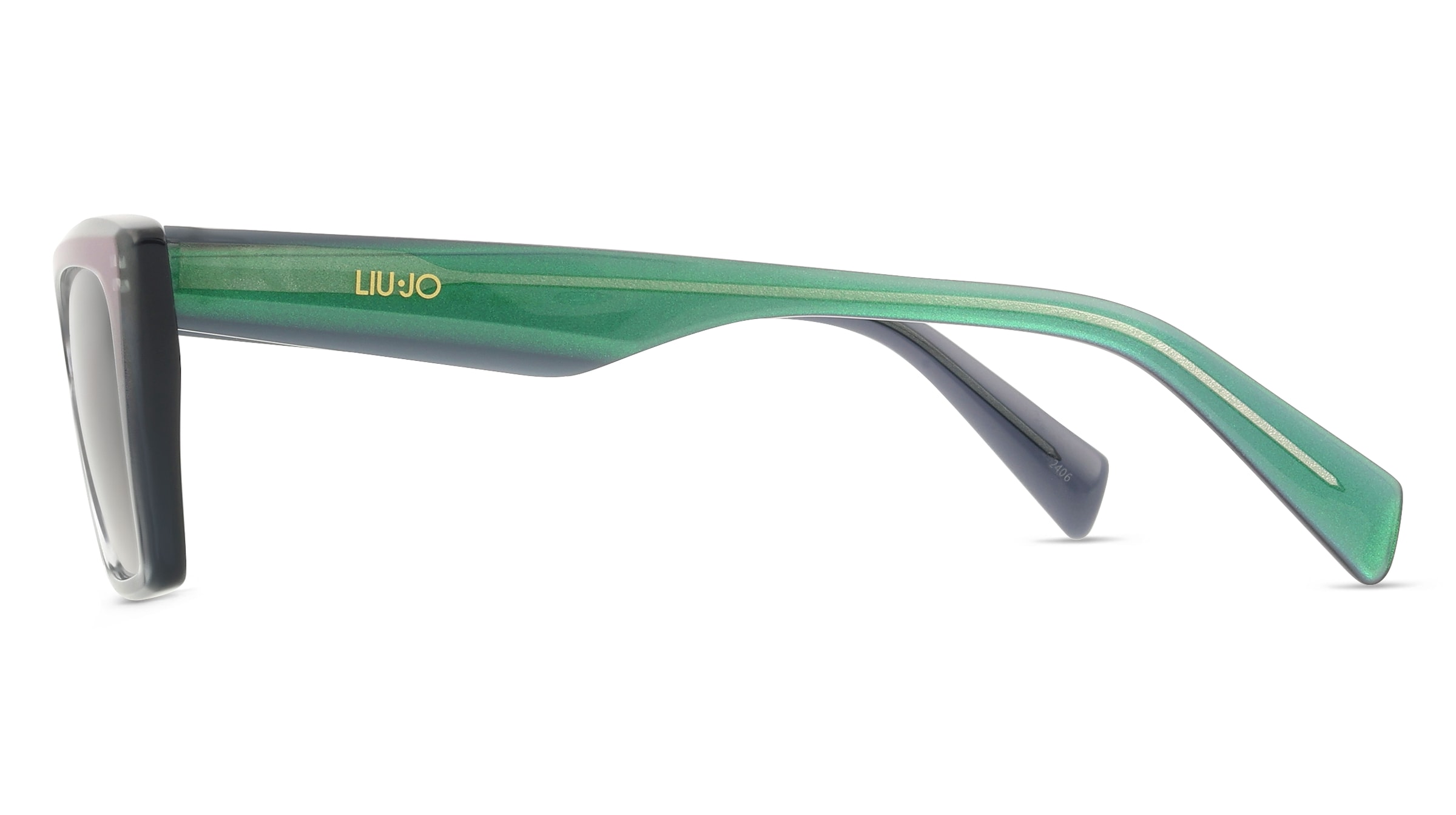 Thumbnail - Liu Jo LJ802S Unisex-Sonnenbrille Vollrand Quadratisch Acetat-Gestell, grün