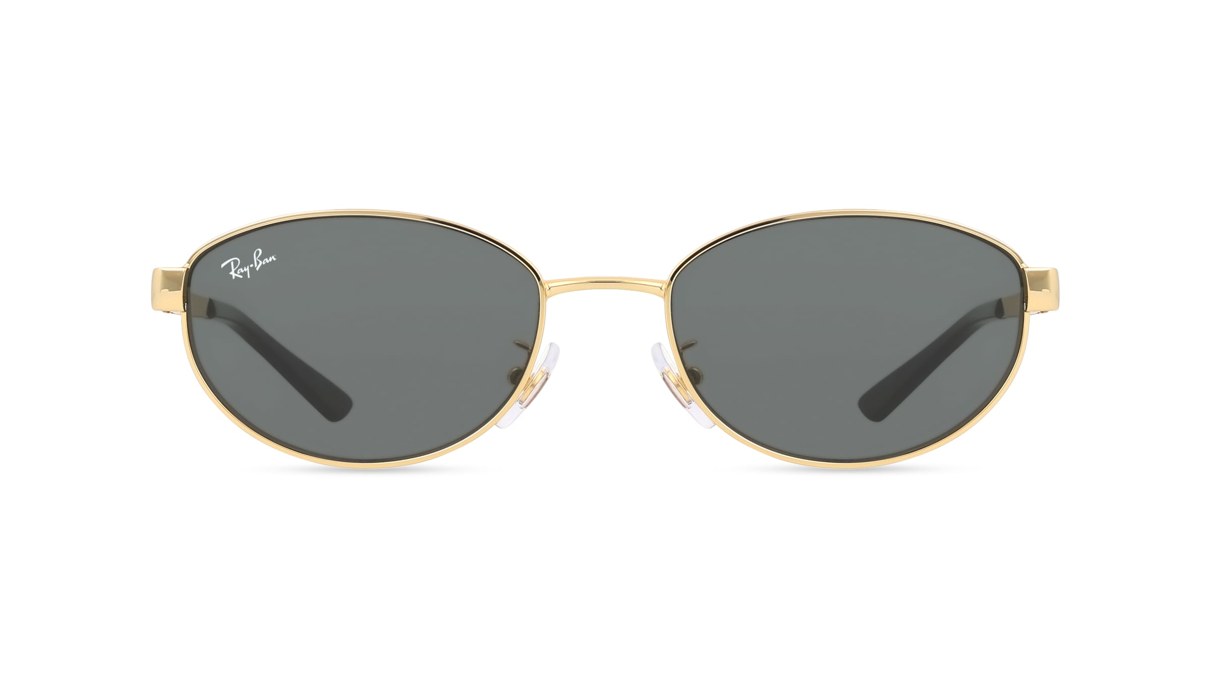 Ray-Ban 0RB3774D Unisex-Sonnenbrille Vollrand Oval Metall-Gestell, Gold