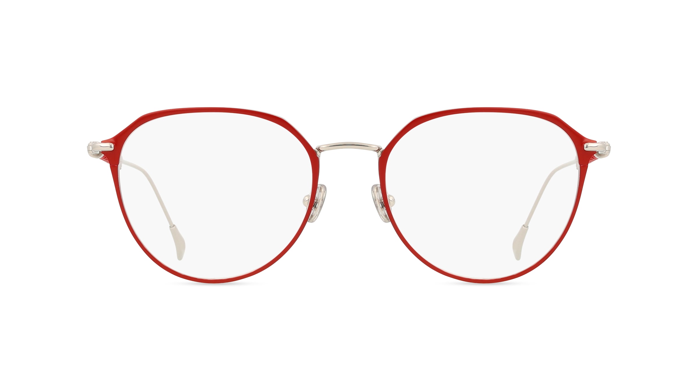 Tod's TO5246 Unisex-Brille inkl. Gläser Vollrand Rund Metall-Gestell 51mm/18mm/140mm, rot