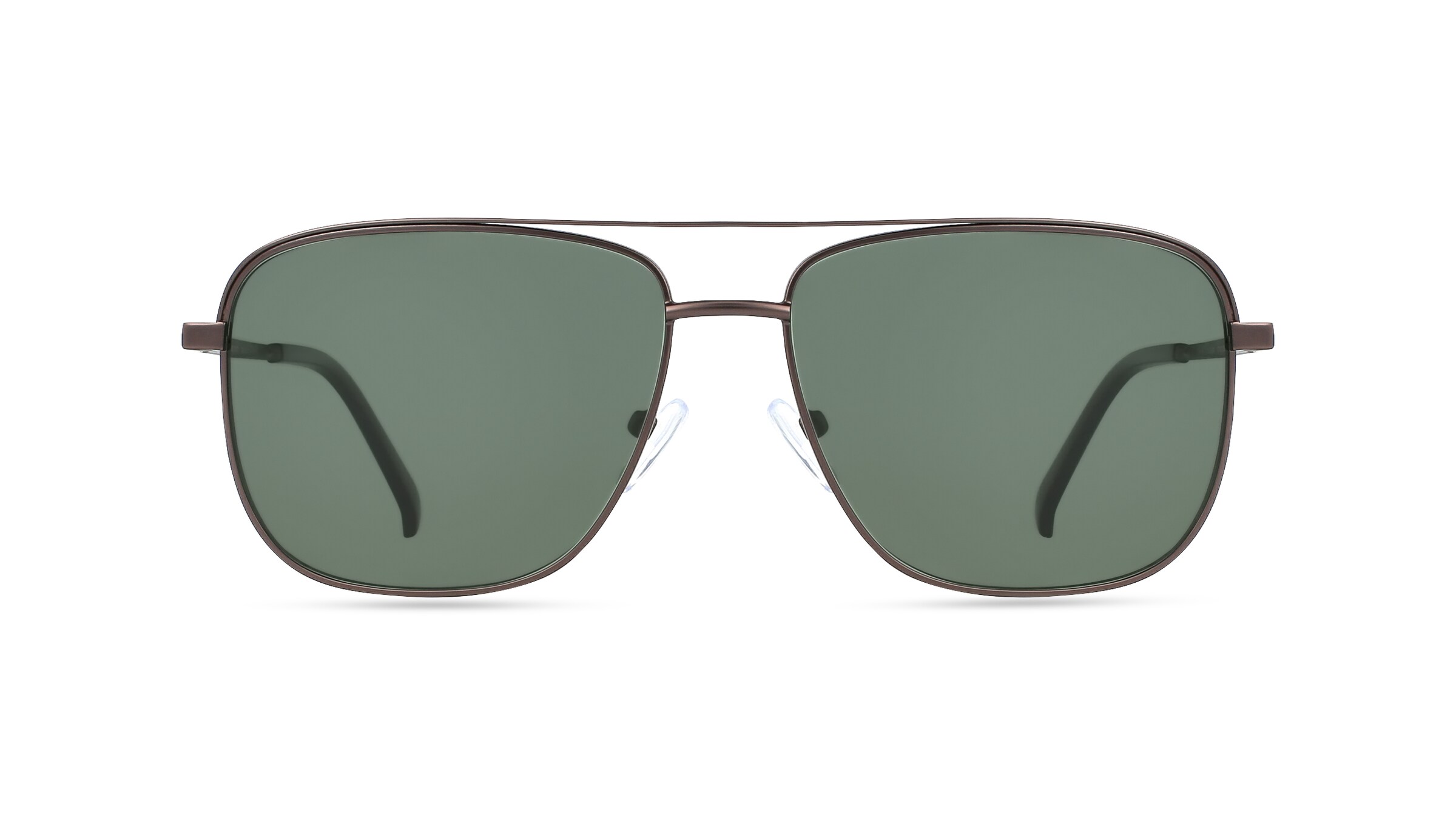 Fielmann BD 524 SUN CL Unisex-Sonnenbrille Vollrand Eckig Edelstahl-Gestell, grau