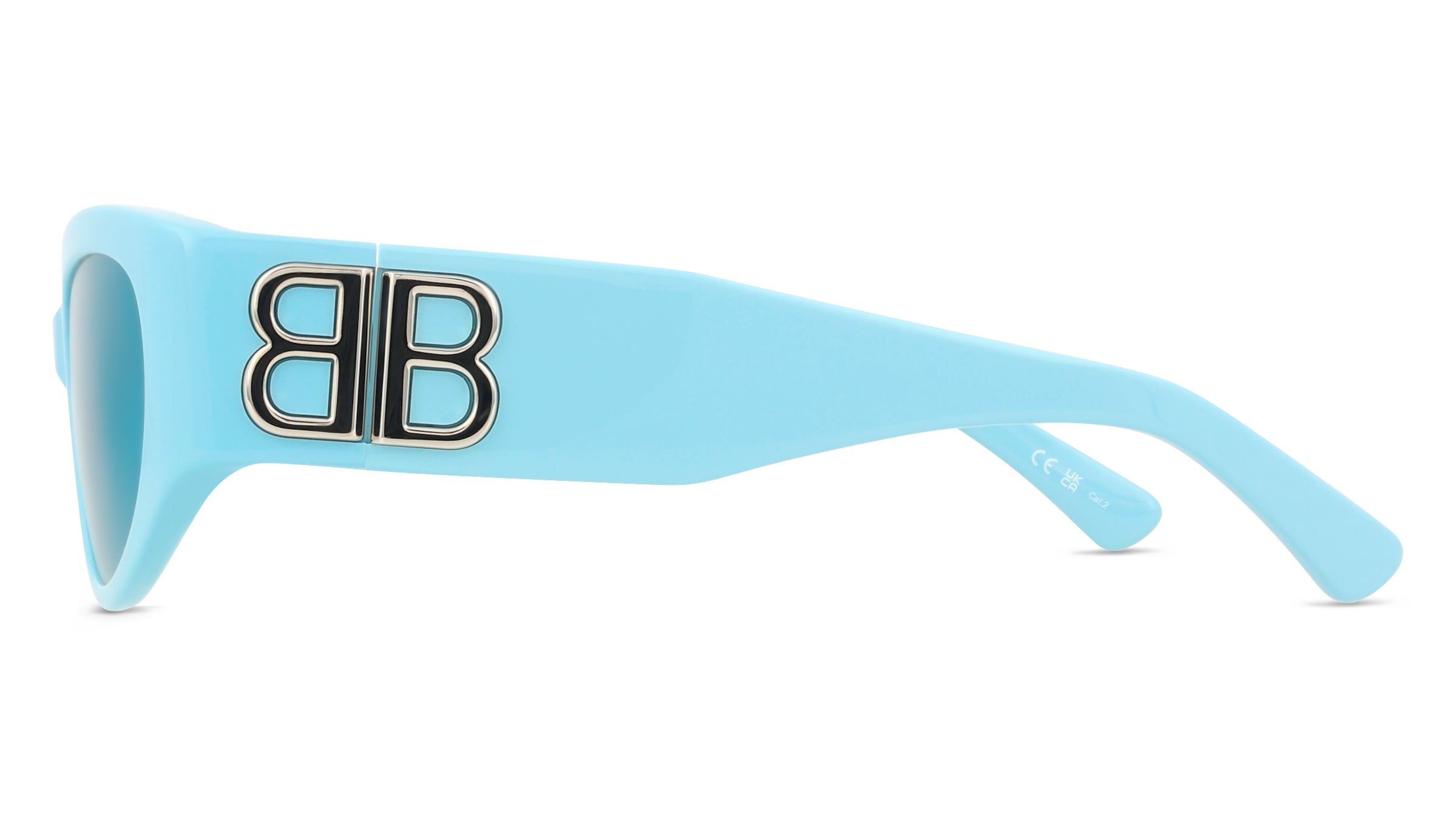 Thumbnail - Balenciaga BB0324SK Damen-Sonnenbrille Vollrand Oval Acetat-Gestell, blau