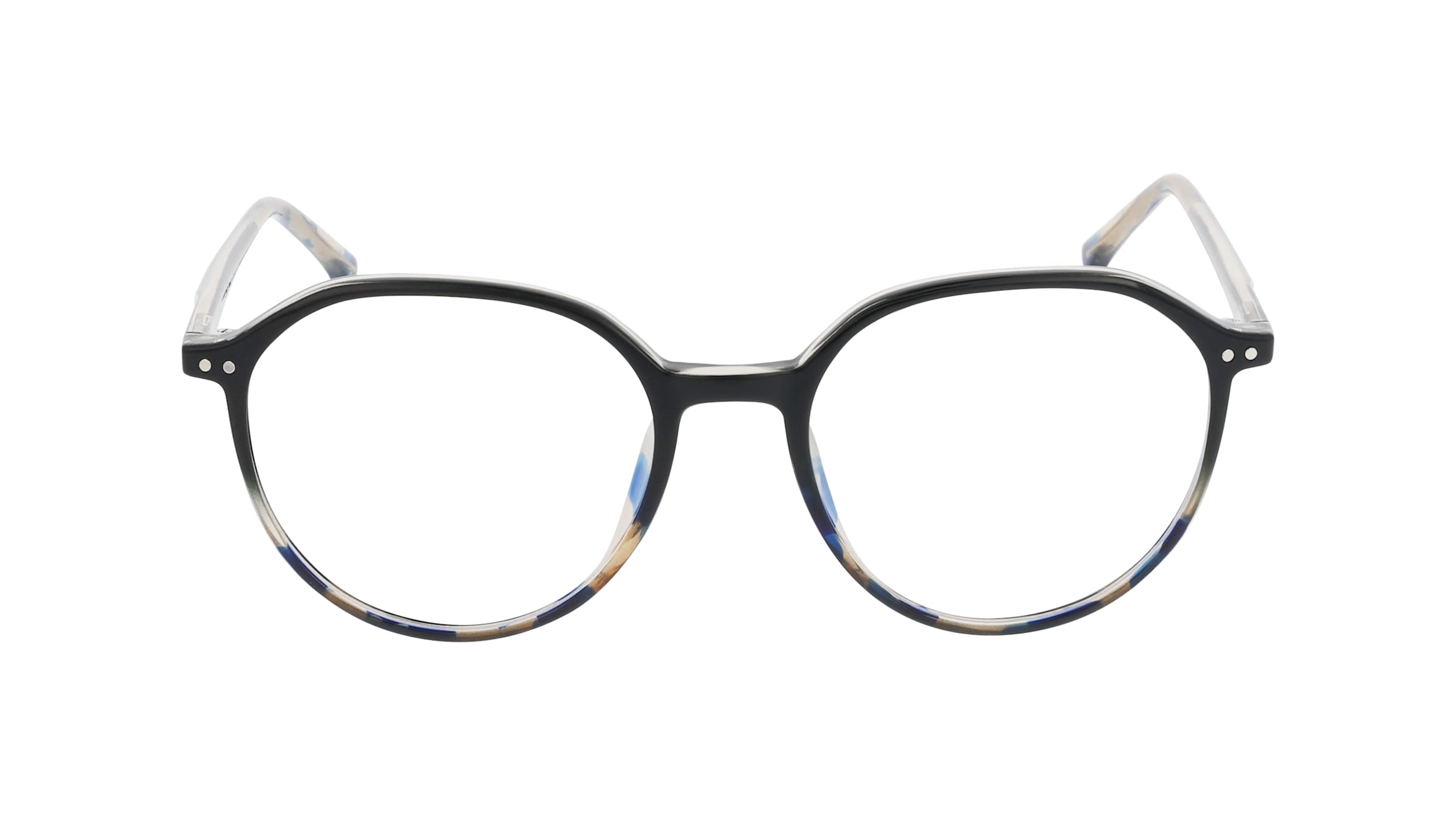 JOOP! 6008 Damen-Brille inkl. Gläser Vollrand Rund TR90-Gestell 52mm/18mm/140mm, Schwarz