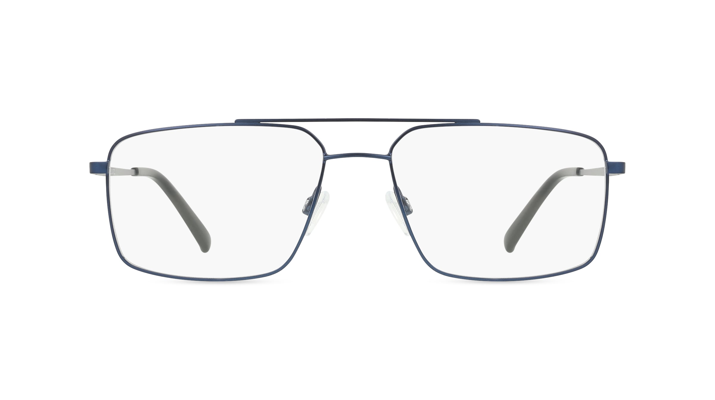 Fielmann OU 047 CL Herren-Brille inkl. Gläser Vollrand Eckig Edelstahl-Gestell 58mm/18mm/150mm, blau