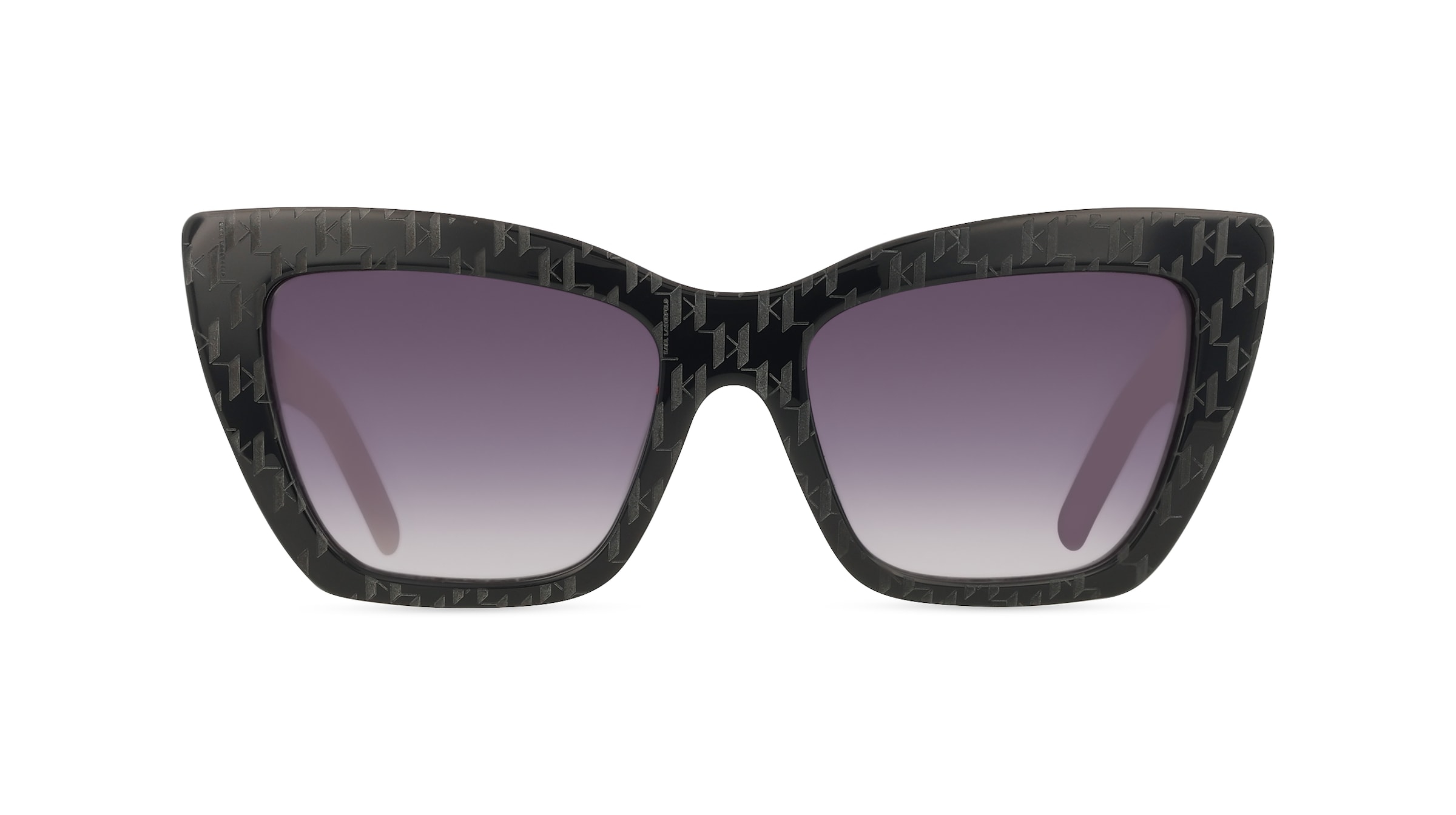 Karl Lagerfeld KL6158S Damen-Sonnenbrille Vollrand Cateye Acetat-Gestell, schwarz