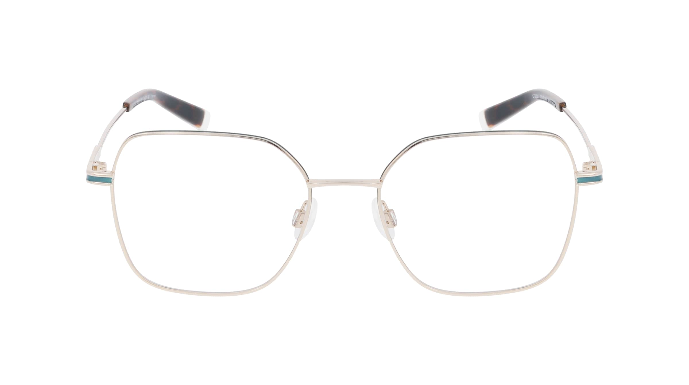 Esprit 33521 Damen-Brille inkl. Gläser Vollrand Eckig Metall-Gestell 52mm/17mm/140mm, gold