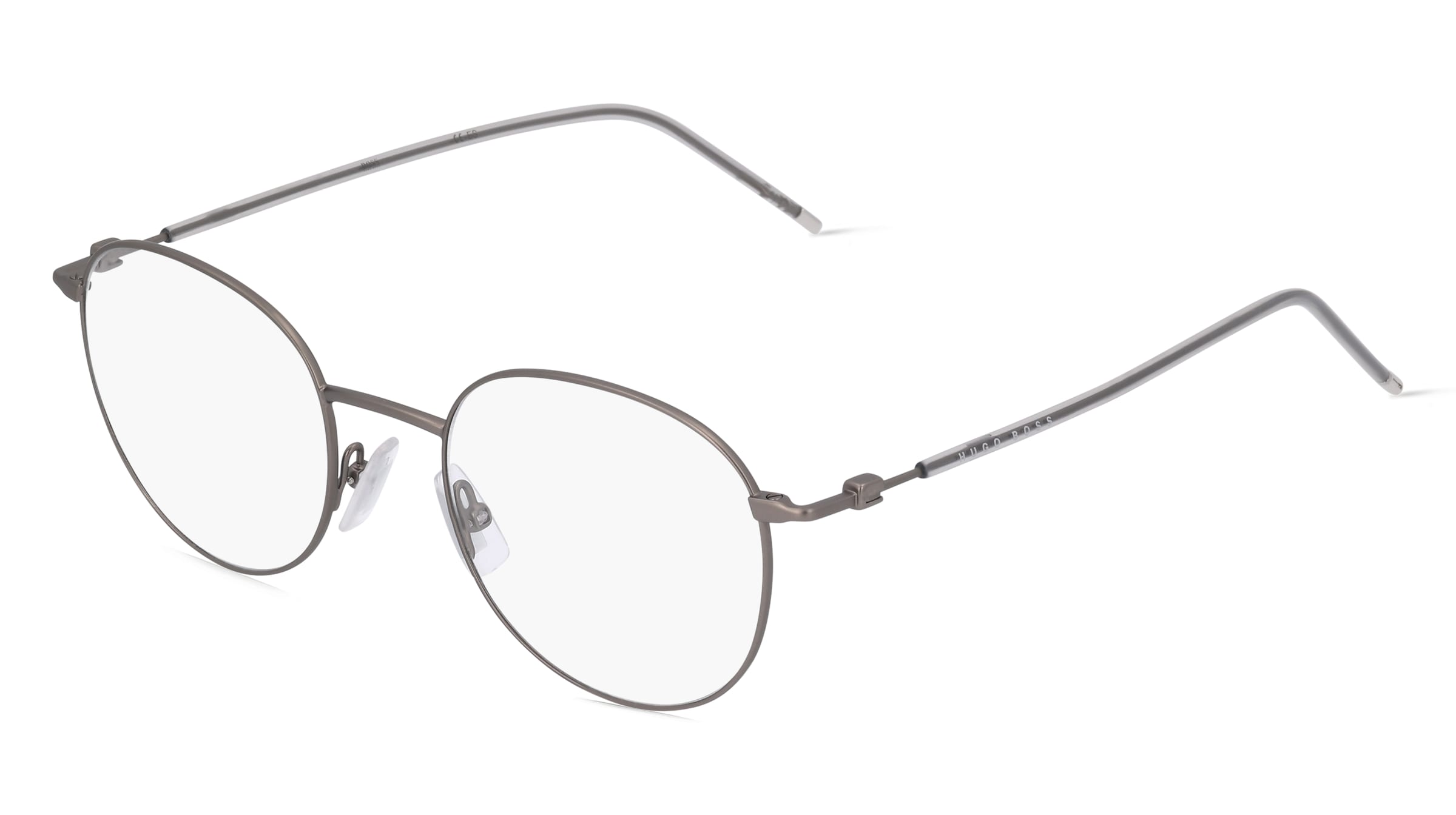 Boss 1311 Unisex-Brille inkl. Gläser Vollrand Panto Kunststoff-Gestell 50/20/145, Silber