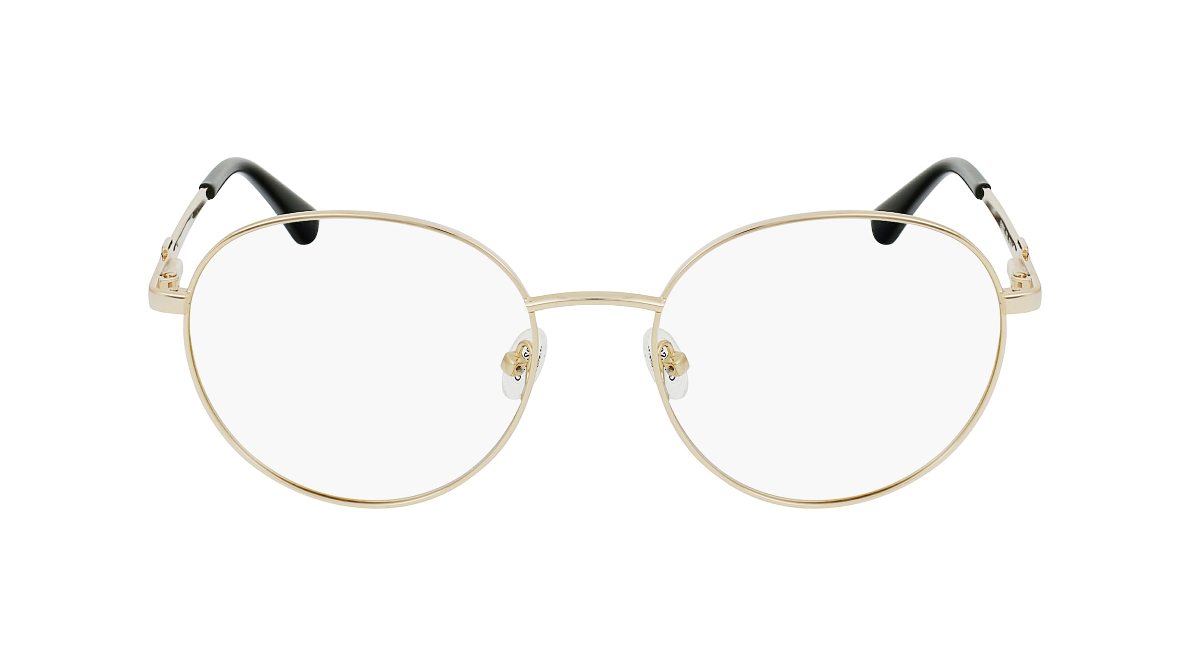 Guess GU2812 Unisex-Brille inkl. Gläser Vollrand Rund Metall-Gestell 55mm/18mm/140mm, gold