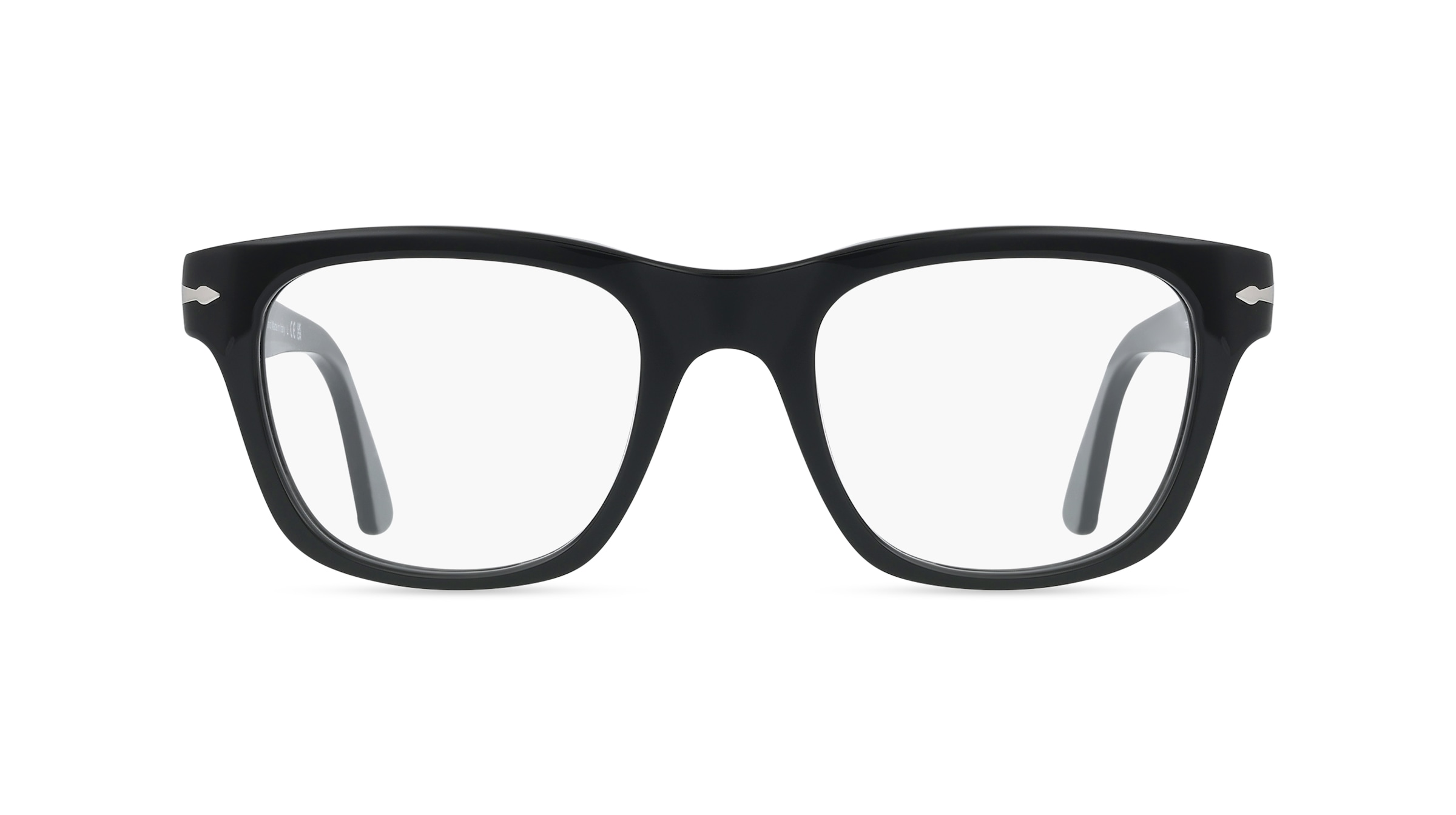 Persol 0PO3389V CECIL Unisex-Brille inkl. Gläser Vollrand Quadratisch Acetat-Gestell 51/21/145, Schwarz