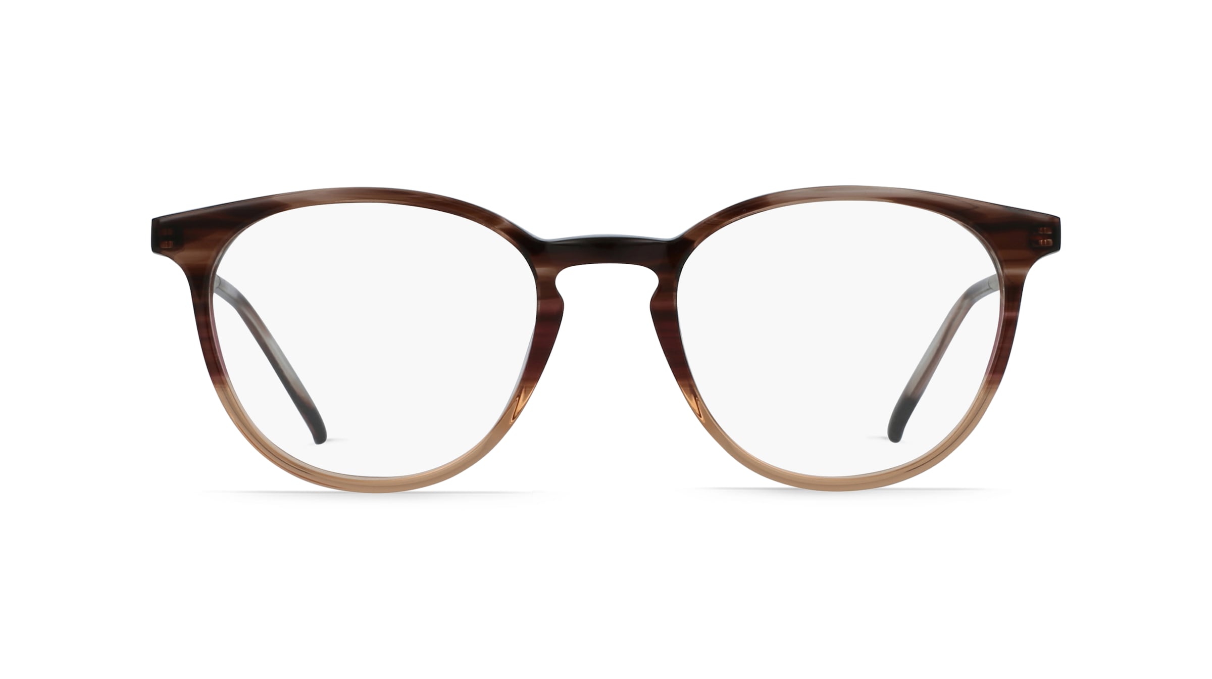 Fielmann BE 009 FA Unisex-Brille inkl. Gläser Vollrand Panto Acetat-Gestell 50mm/19mm/140mm, braun