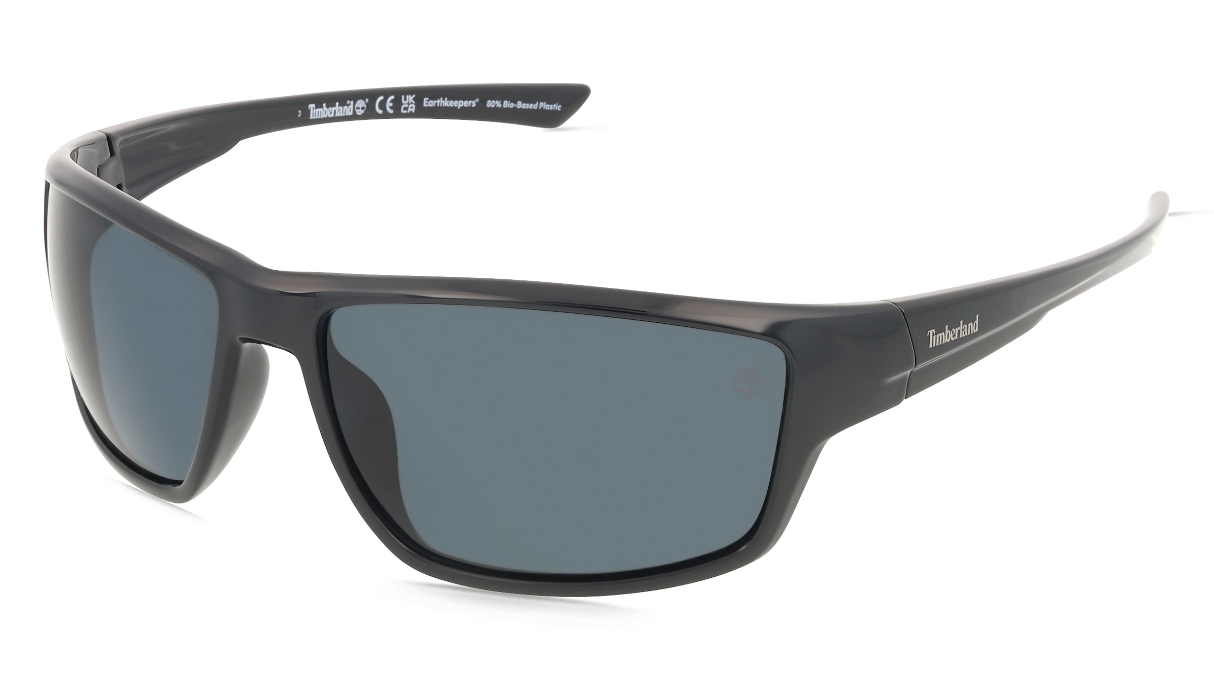Timberland TB00003 Herren-Sonnenbrille Vollrand Eckig Kunststoff-Gestell, Schwarz