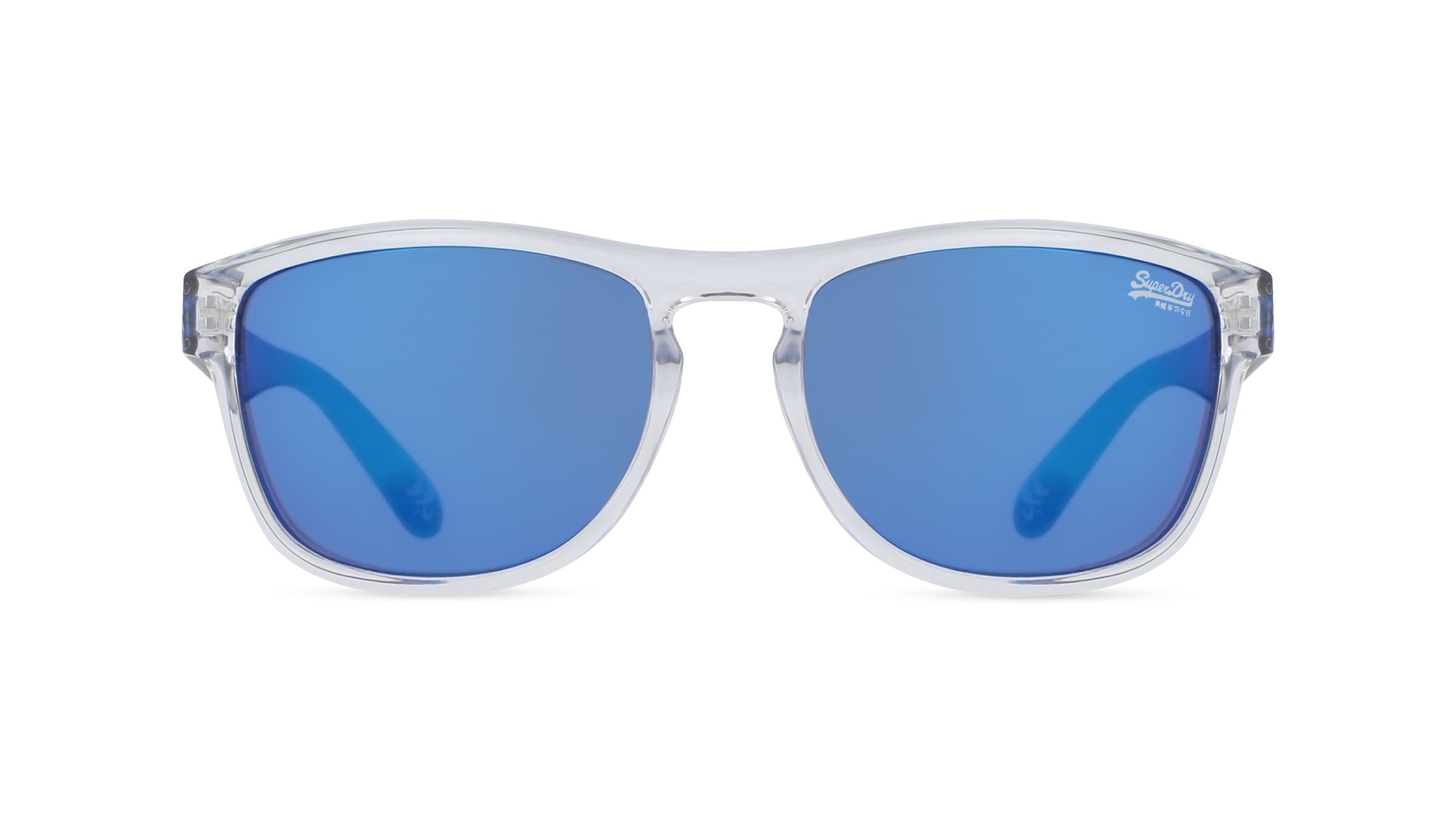 Superdry ROCKSTAR Unisex-Sonnenbrille Vollrand Eckig Kunststoff-Gestell, blau