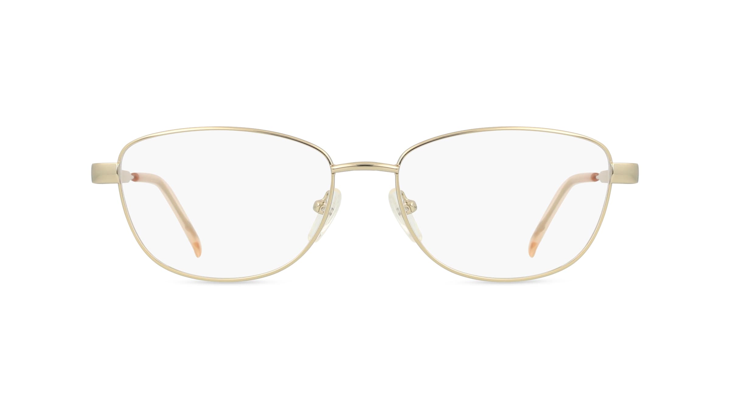 Fielmann MC 499 TR Damen-Brille inkl. Gläser Vollrand Eckig Edelstahl-Gestell 54mm/16mm/135mm, Gold