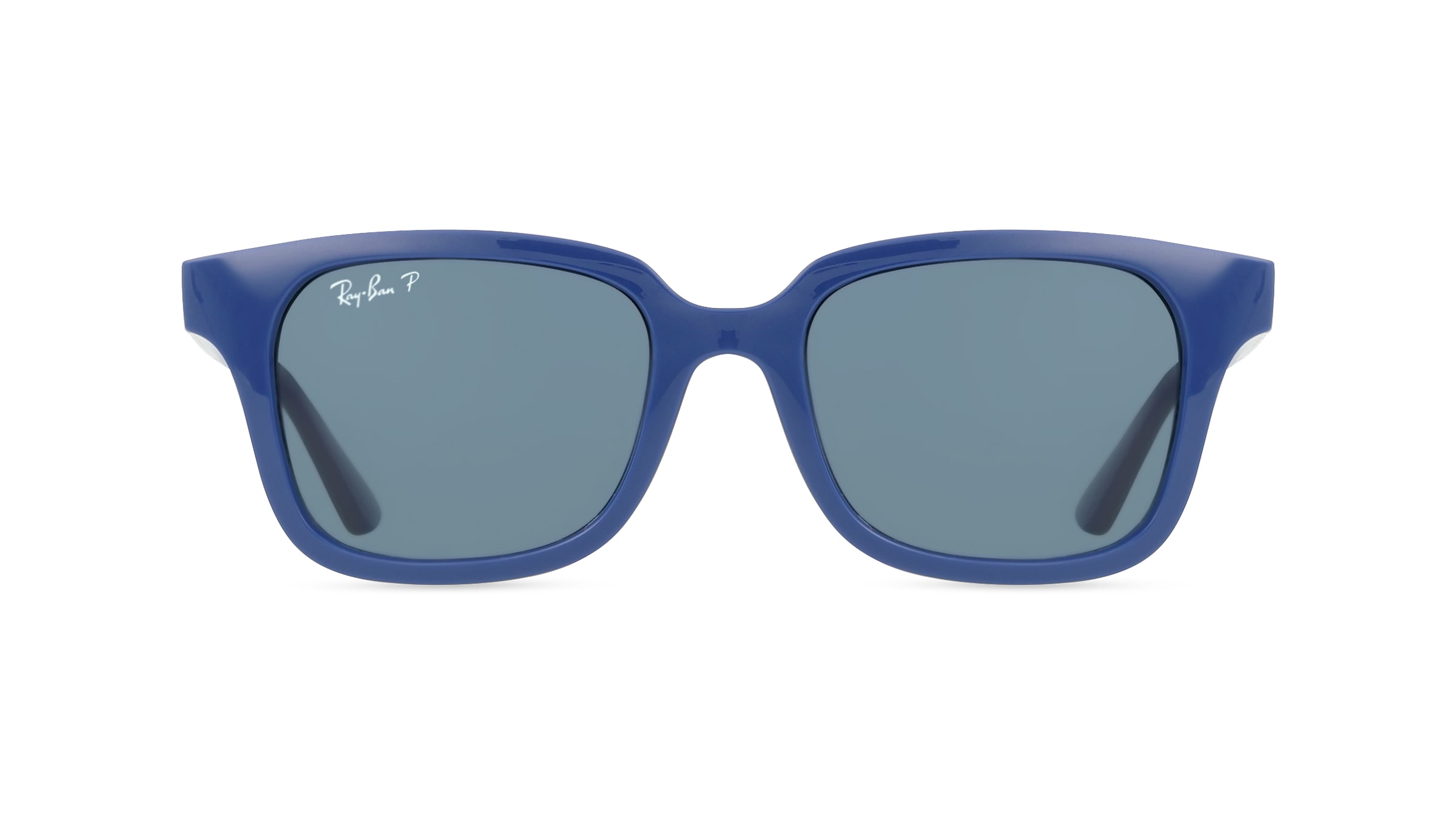 Ray-Ban Junior RJ9071S Jugend-Sonnenbrille Vollrand Eckig Acetat-Gestell, blau
