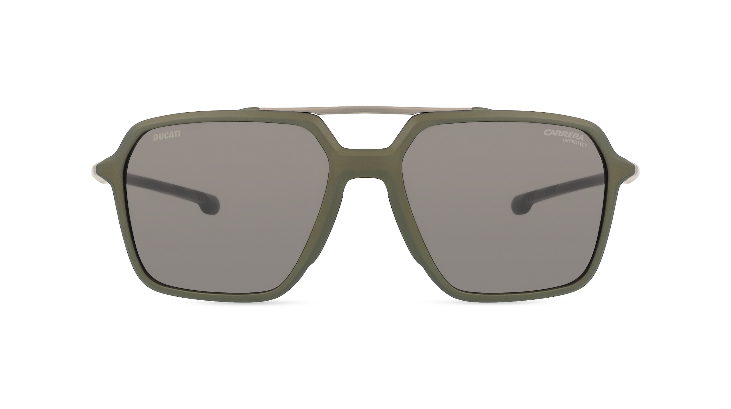 Carrera 207357 Herren-Sonnenbrille Vollrand Eckig Kunststoff-Gestell, Grün