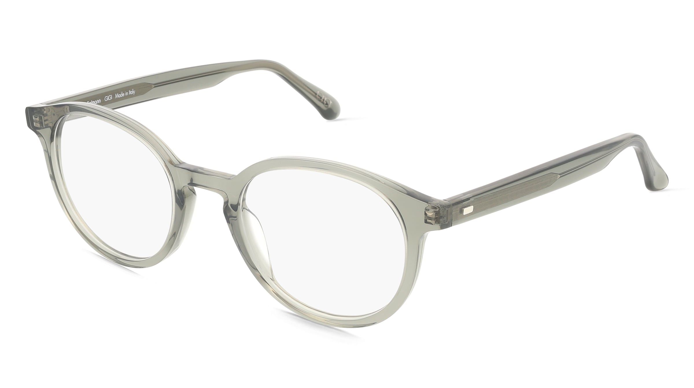 Fielmann MF 061 RN GIGI Unisex-Brille inkl. Gläser Vollrand Panto Acetat-Gestell 50/21/150, Grau