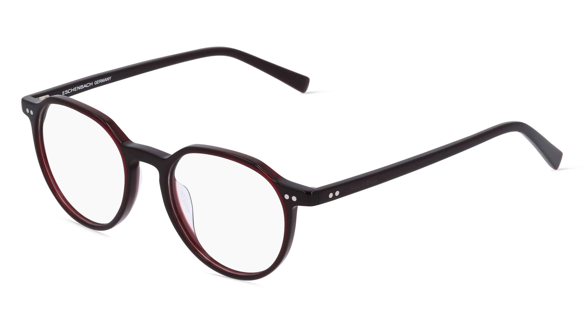 Marc O'Polo Eyewear 503182 Unisex-Brille inkl. Gläser Vollrand Panto Kunststoff-Gestell 45/17/135, Rot