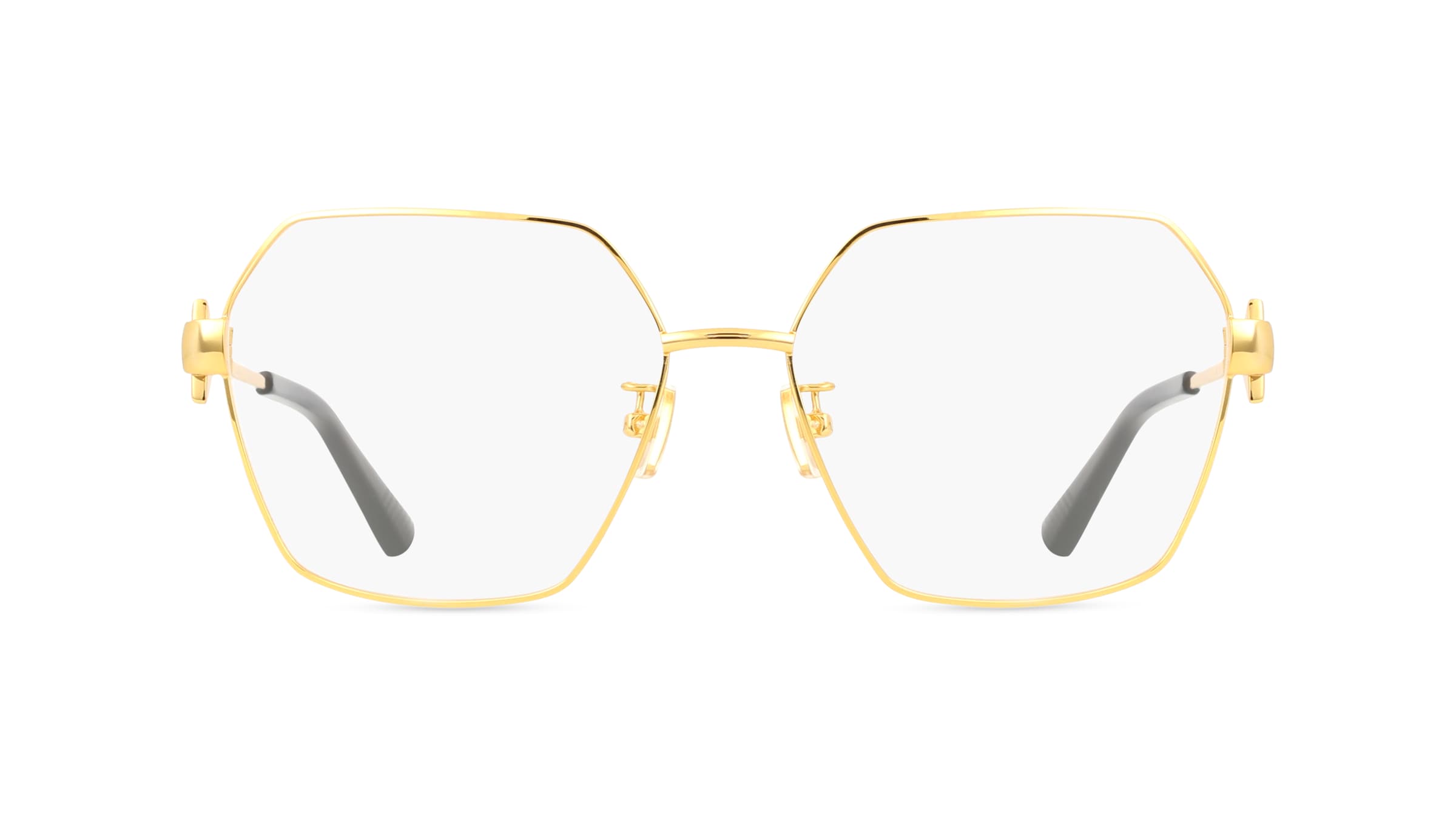 Bottega Veneta BV1224O Unisex-Brille inkl. Gläser Vollrand Achteckig Metall-Gestell 57mm/16mm/145mm, gold