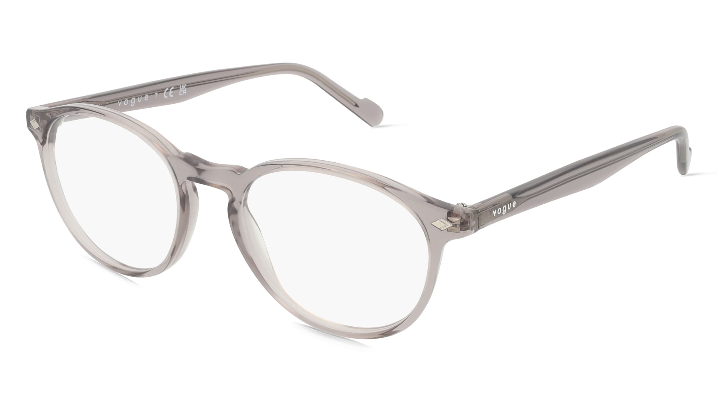 Vogue VO5326 Herren-Brille inkl. Gläser Vollrand Oval Acetat-Gestell 51/19/145, Grau
