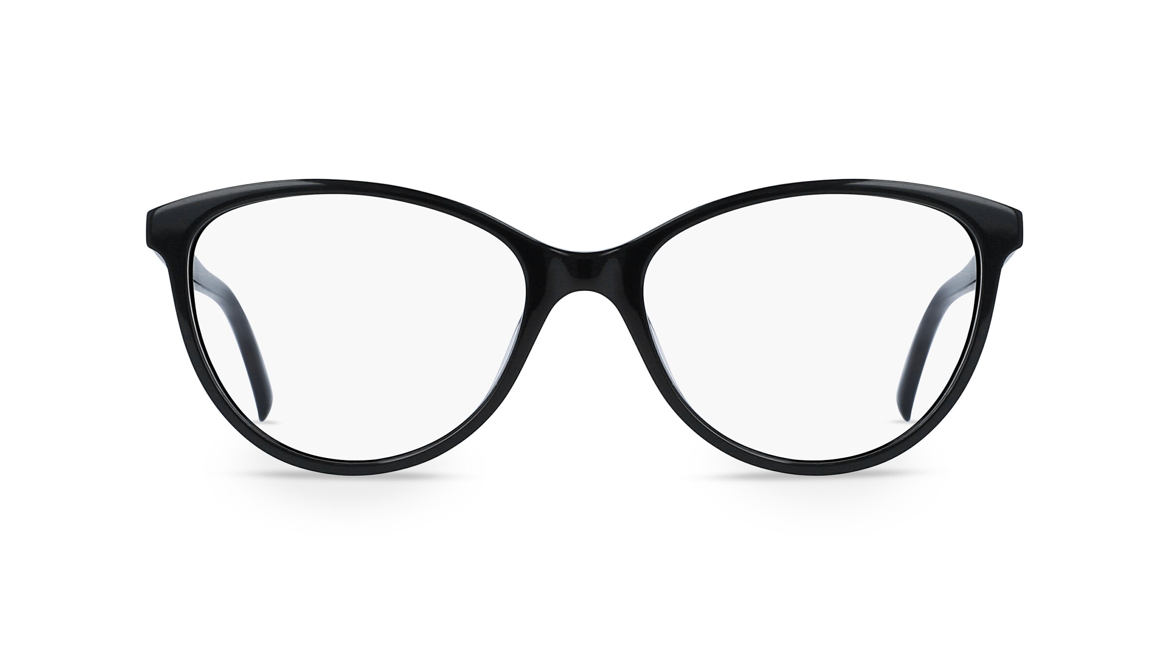 Fielmann LN 002 CL Damen-Brille inkl. Gläser Vollrand Butterfly Acetat-Gestell 53mm/16mm/135mm, schwarz