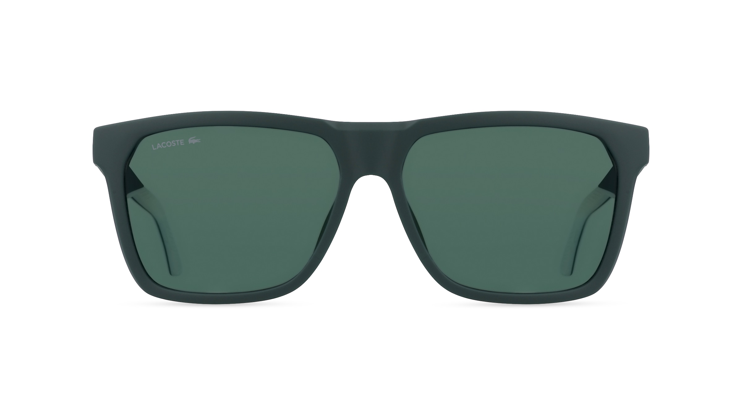 Lacoste L972S Herren-Sonnenbrille Vollrand Eckig Bio-Kunststoff-Gestell, grün